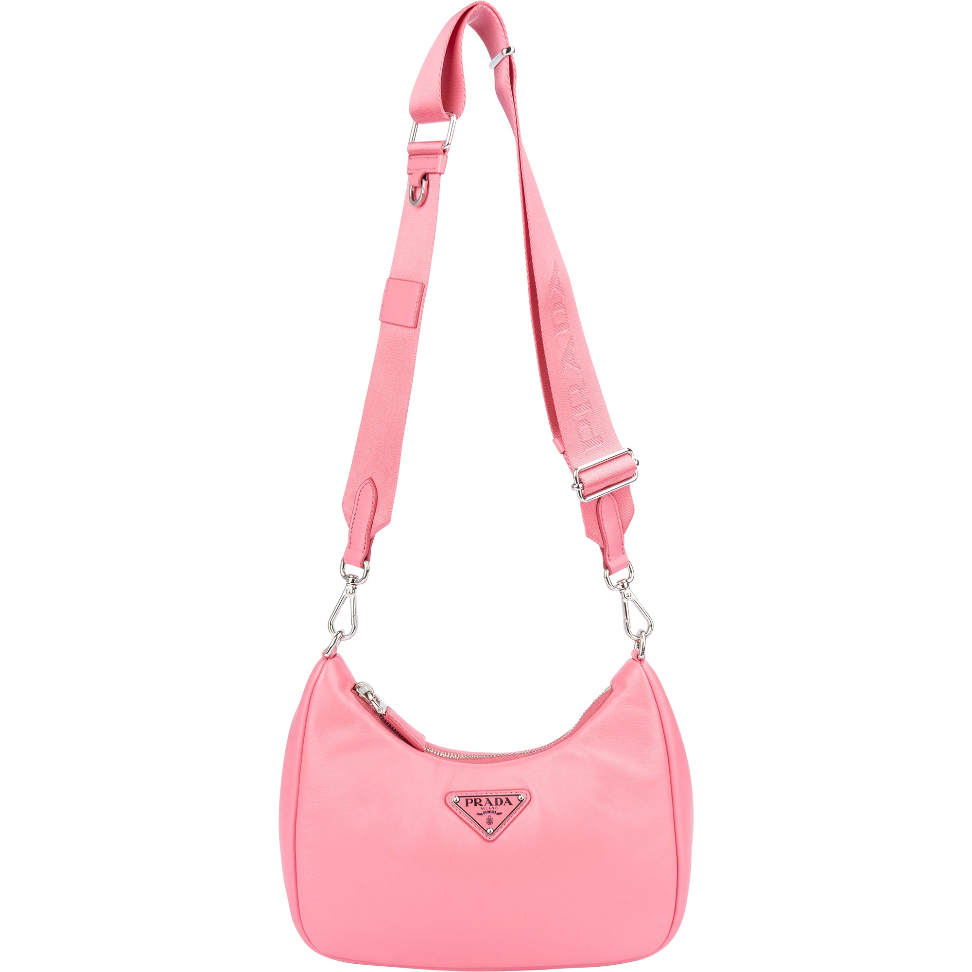 Prada Soft Leather Triangle RE-Edition Crossbody Bag