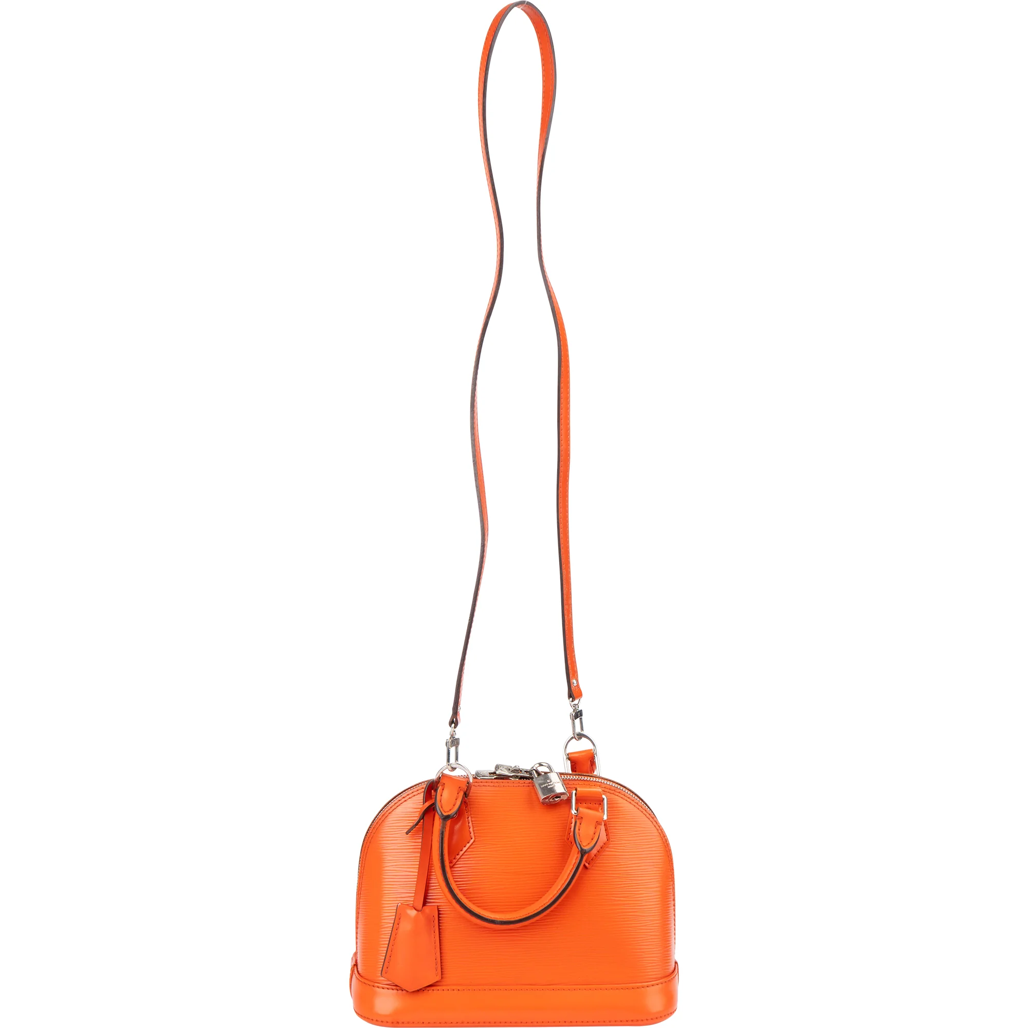 Louis Vuitton Orange Epi Leather Alma BB Handbag
