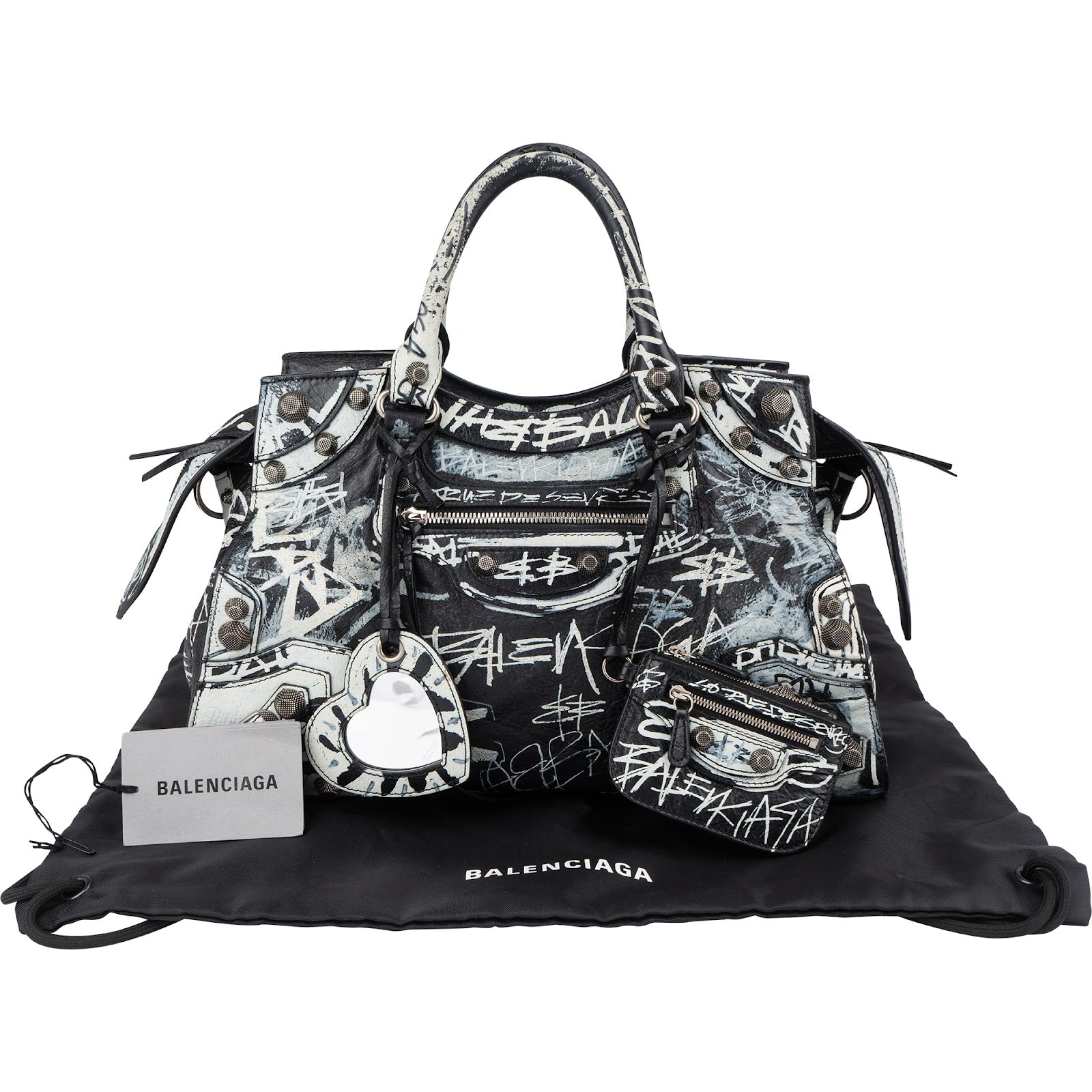 Balenciaga - Graffiti Neo Cagole City Handbag
