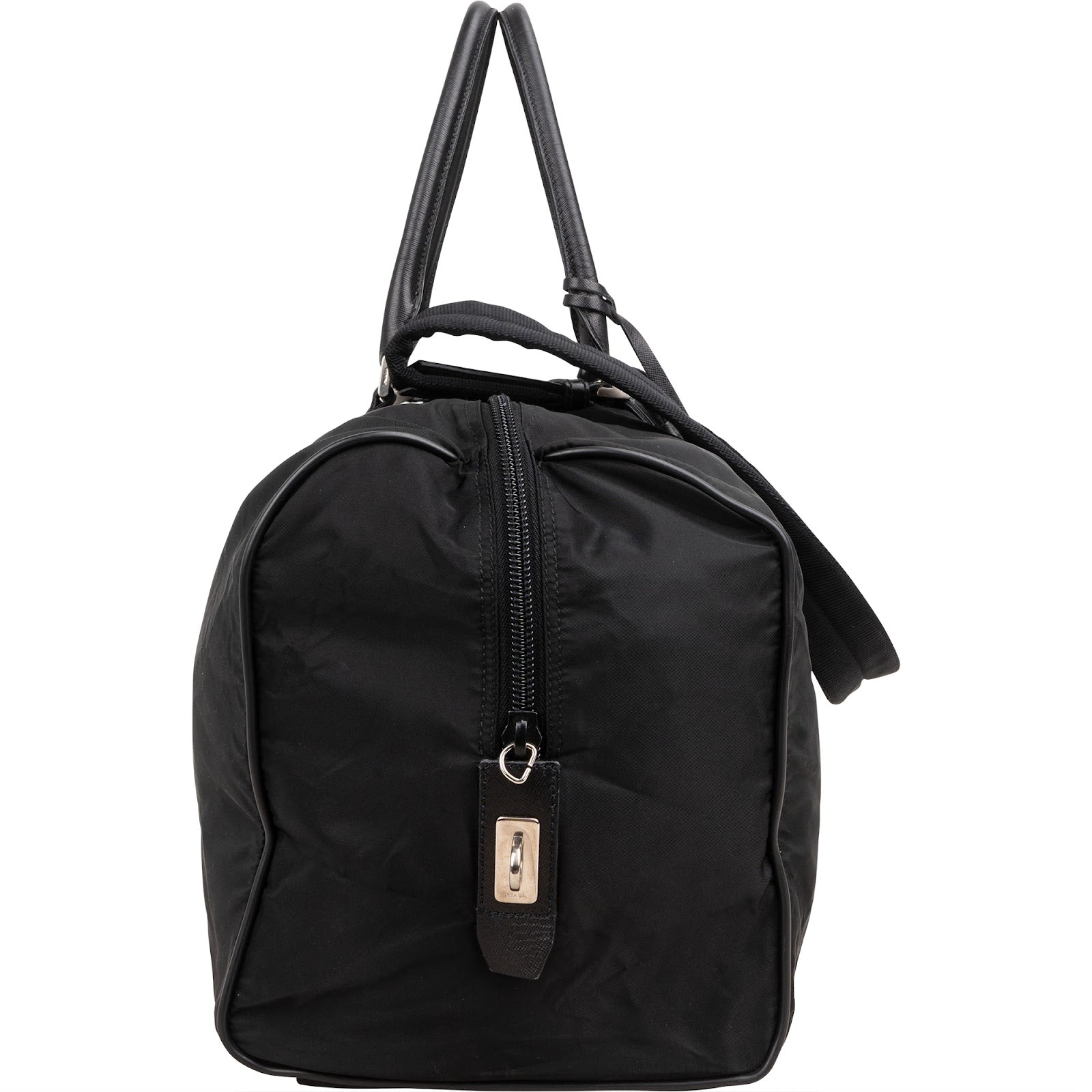 Prada Nylon Triangle Duffle Weekender 50