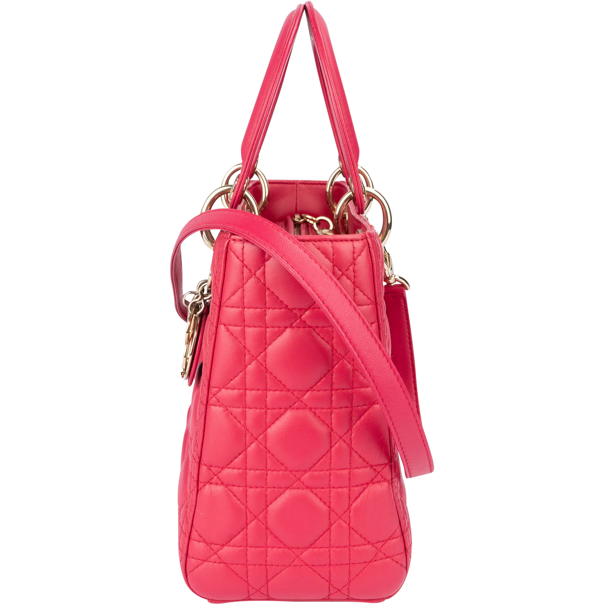 Christian Dior Quilted Leather Lady Dior Handbag