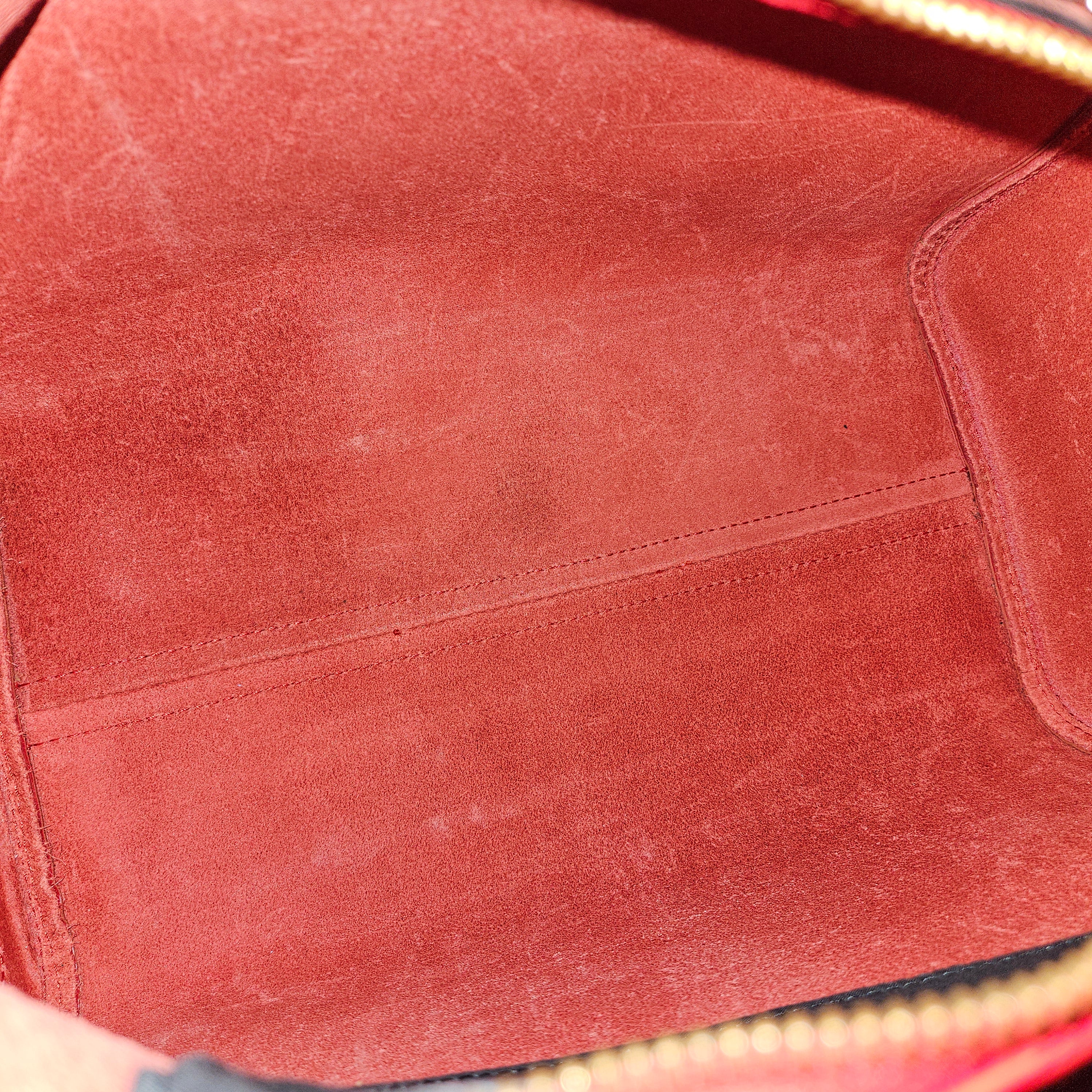 Louis Vuitton Red Epi Leather Speedy 30 Boston Bag