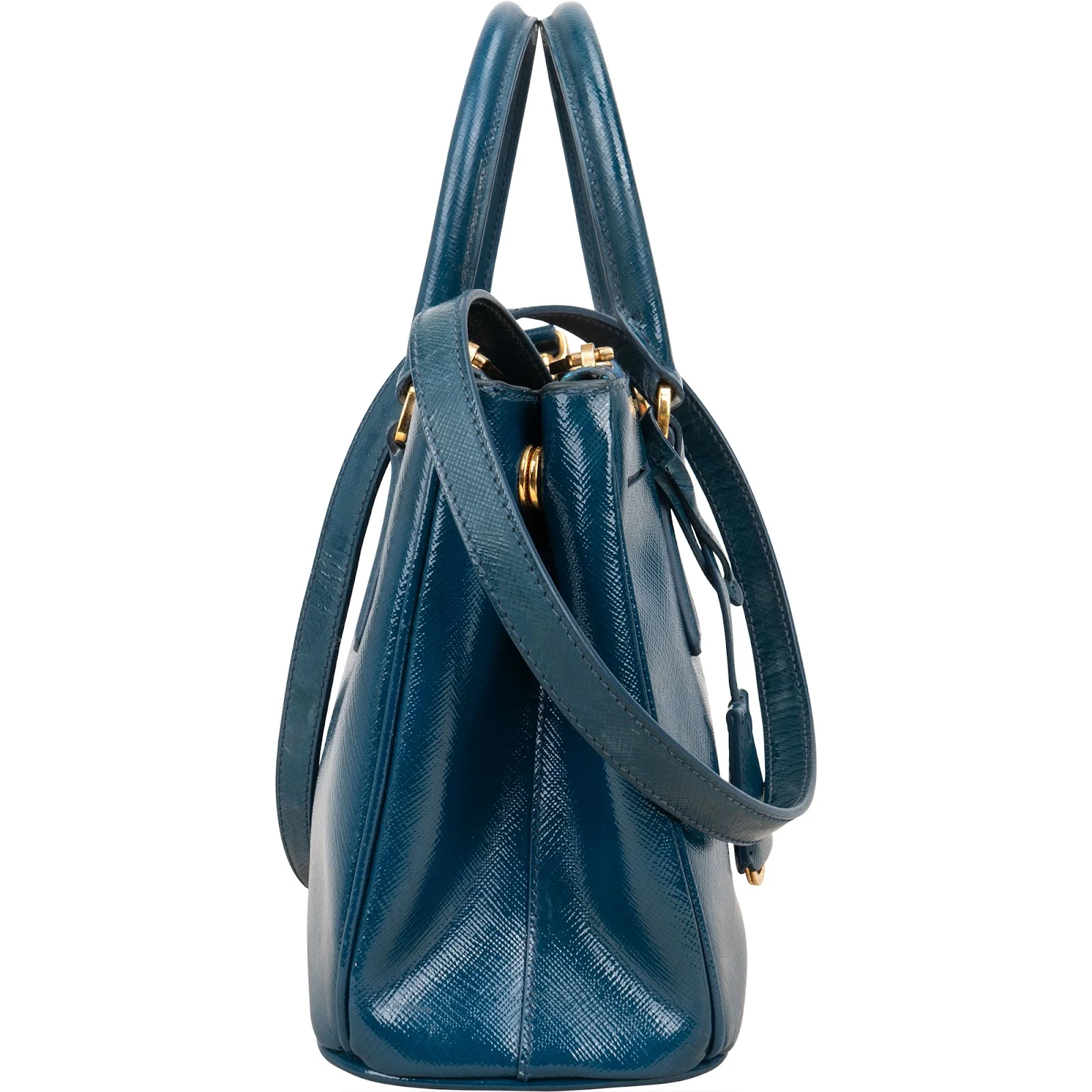 Prada Saffiano Vernice Galleria Handbag