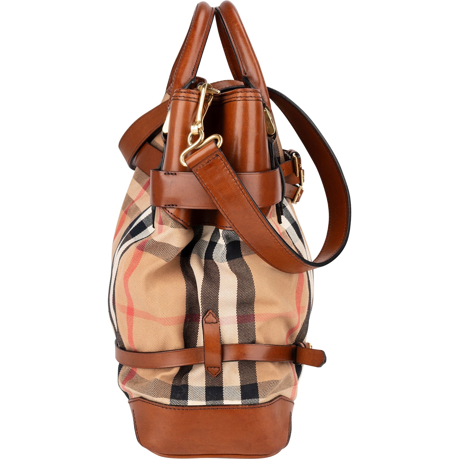 Burberry - Haymarket Hobo Shoulder Bag
