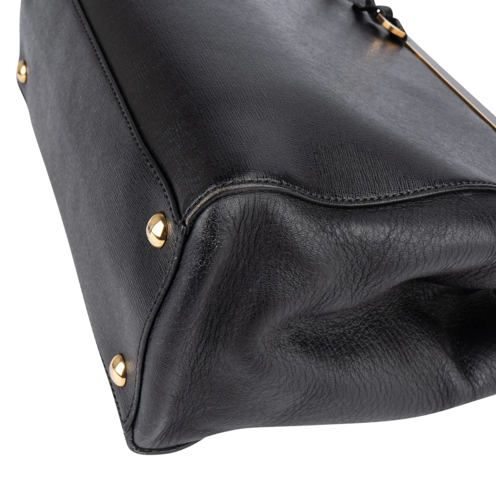 Fendi Black Leather 2Jours Handbag
