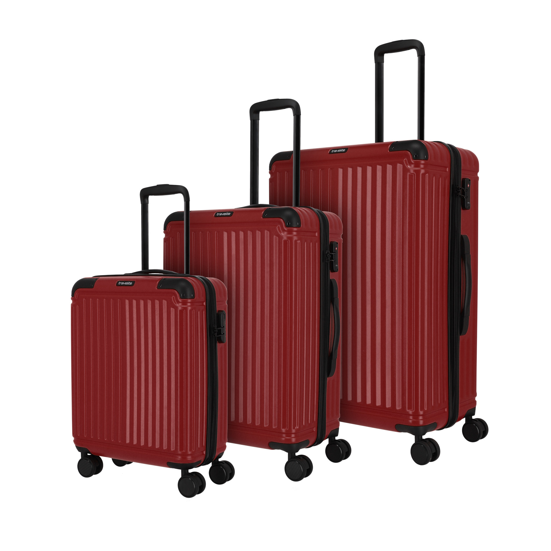 CRUISE Kofferset mit 4 Rollen Gr. L/M/S - Bordeaux