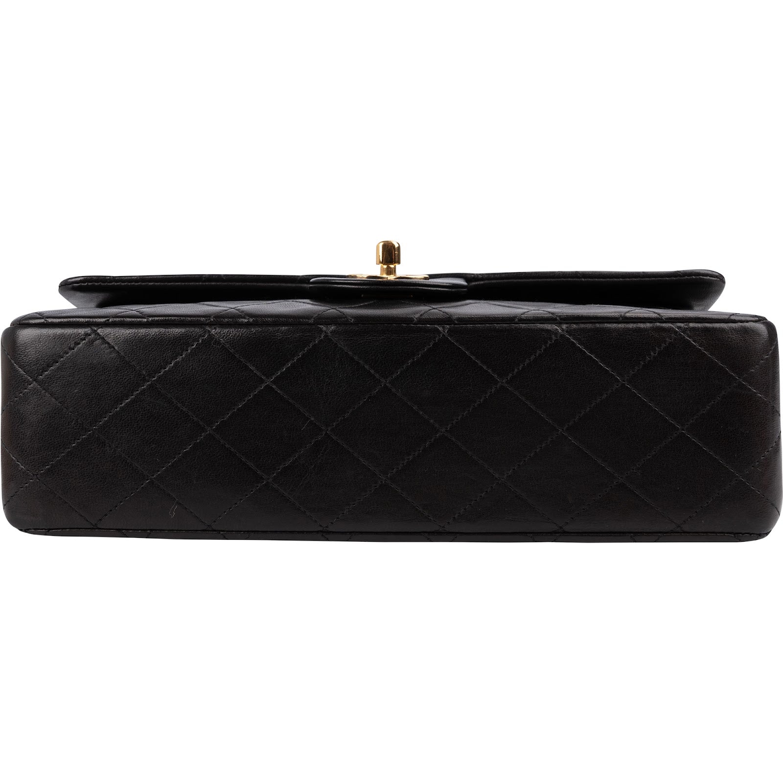 Chanel Quilted Lambskin 24K Gold Medium Double Flap Shoulder Bag