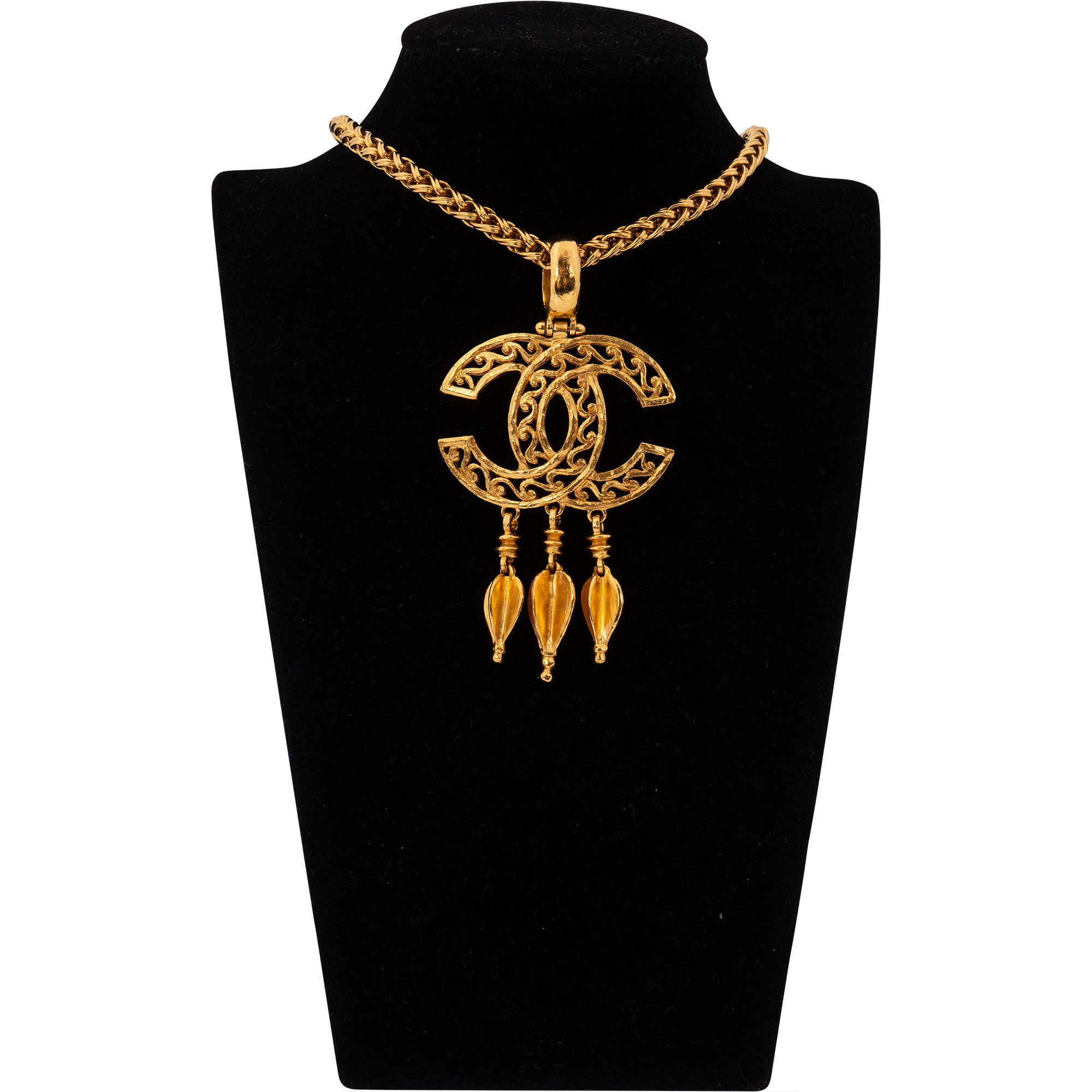 Chanel Golden CC Longo Necklace