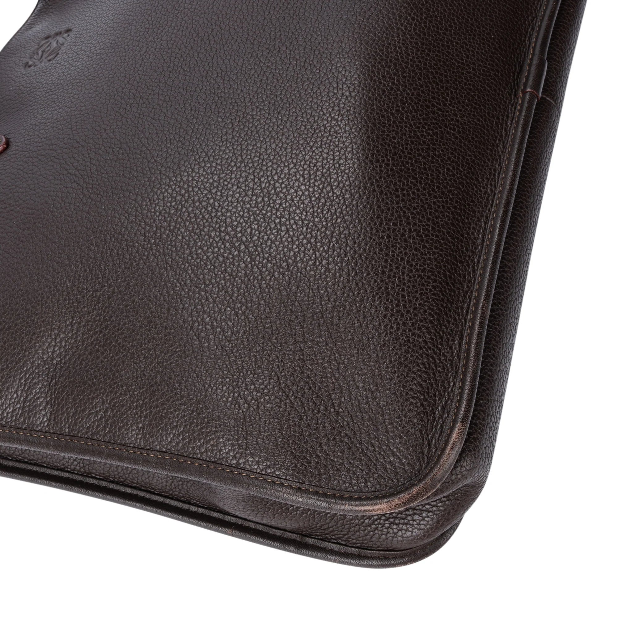 Loewe Brown Leather Business Bag