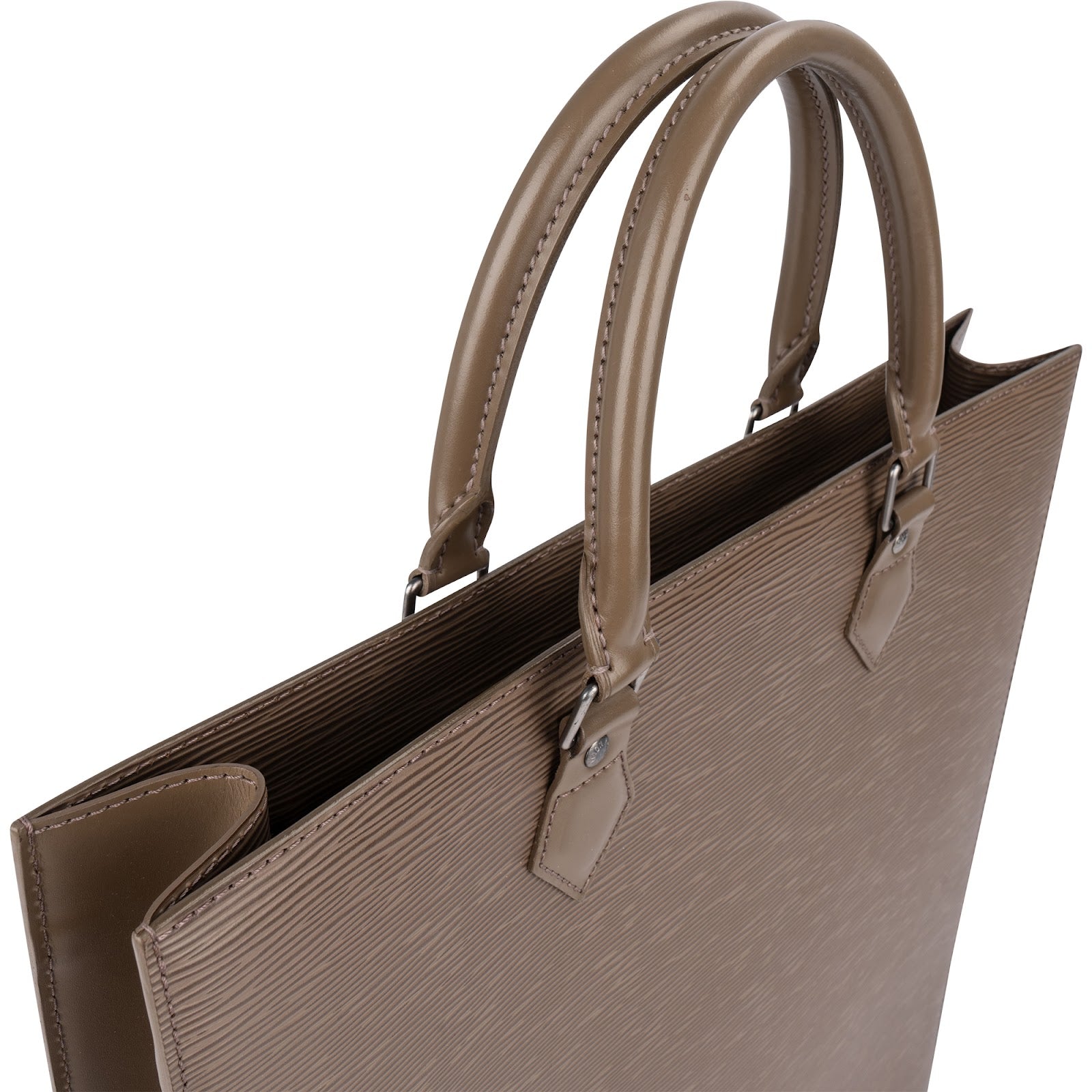 Louis Vuitton Taupe Epi Leather Sac Plat Handbag
