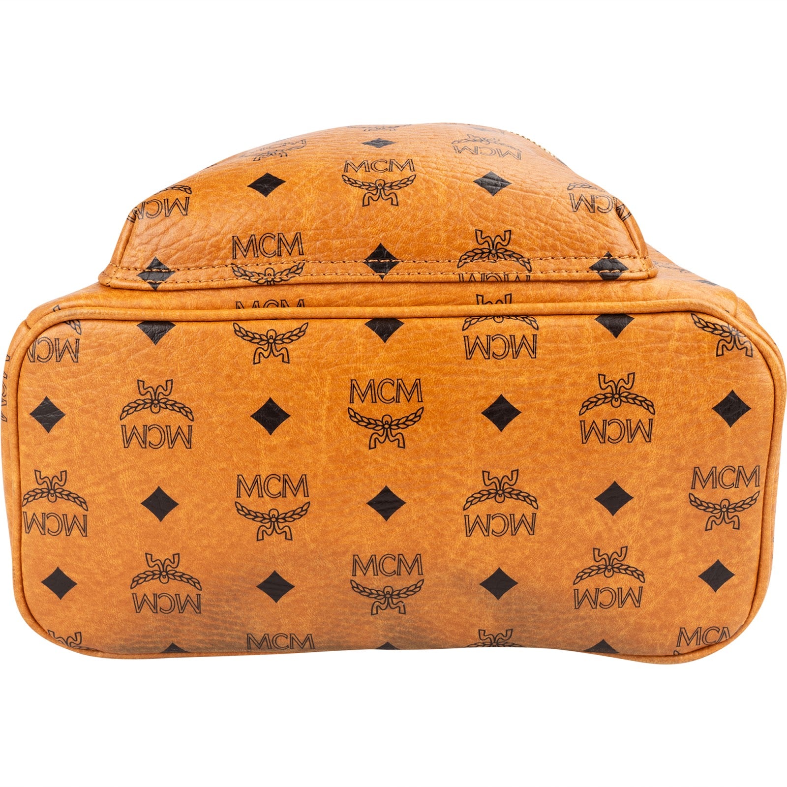 MCM Monogram Visetos Stark Studded Small Backpack