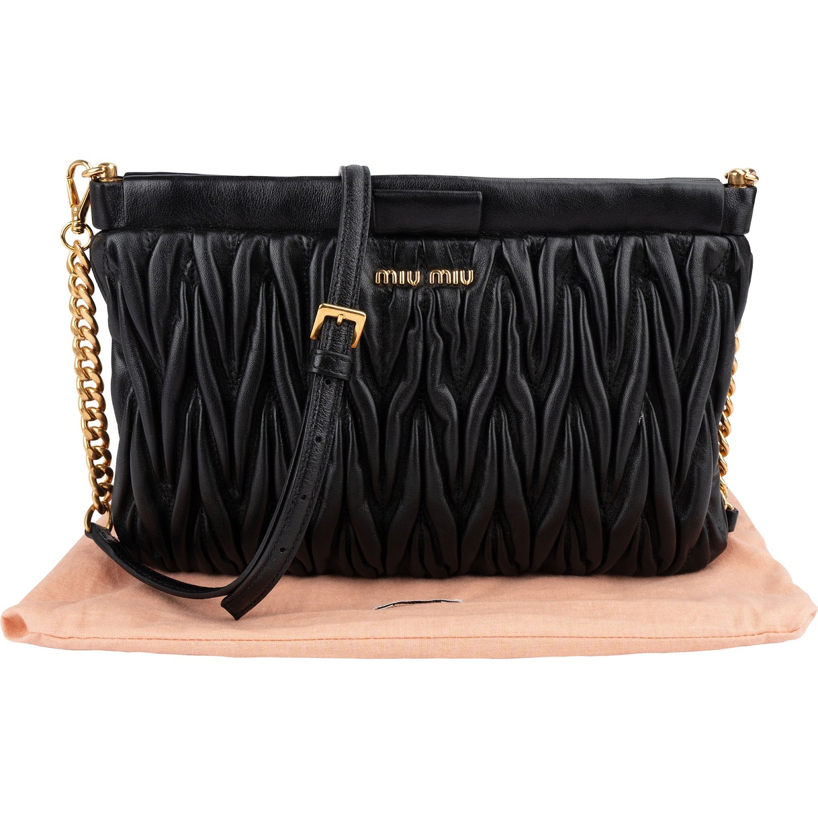 Miu Miu Matelassé Nappa Leather Crossbody Bag
