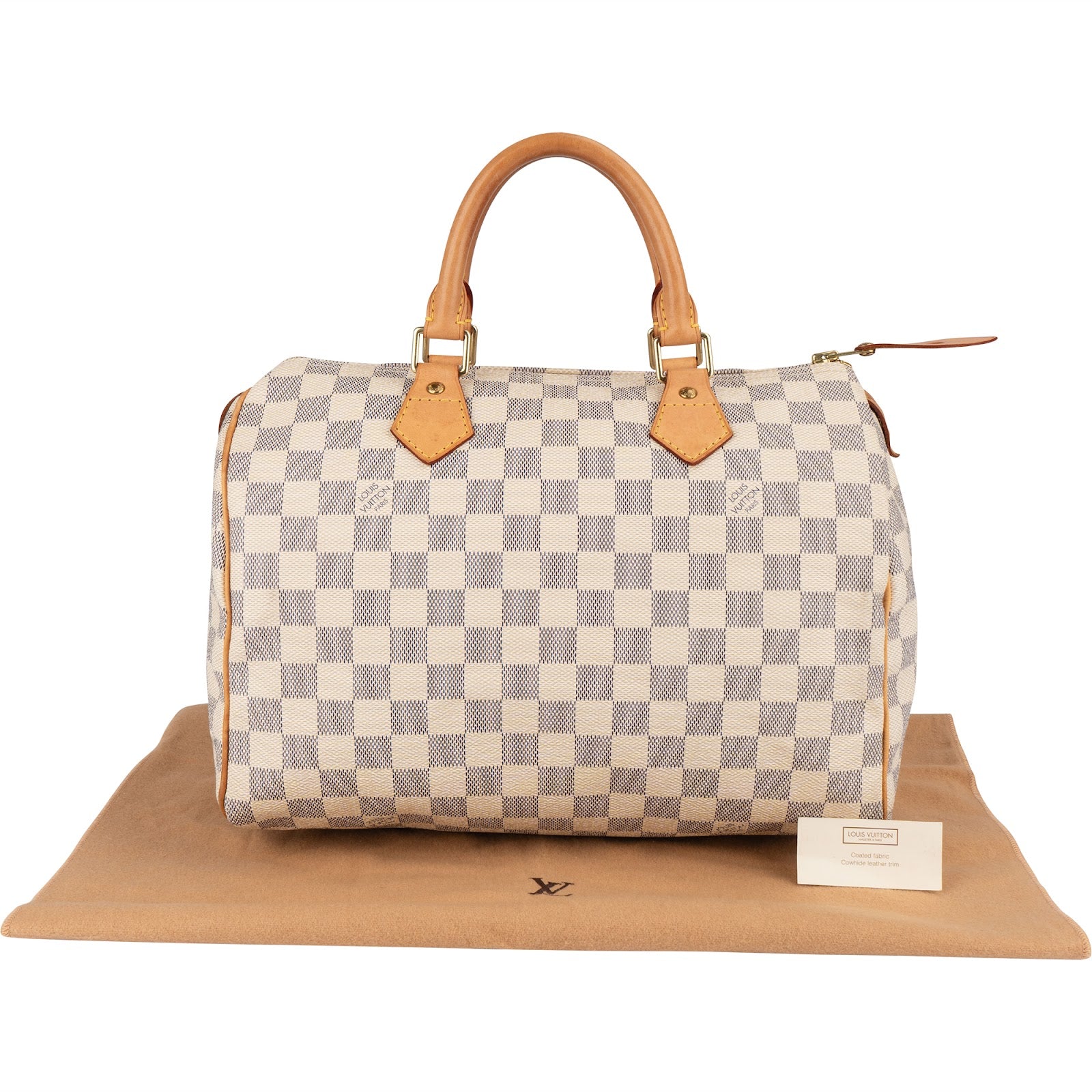 Louis Vuitton Monogram Damier Azur Speedy 30 Boston Bag