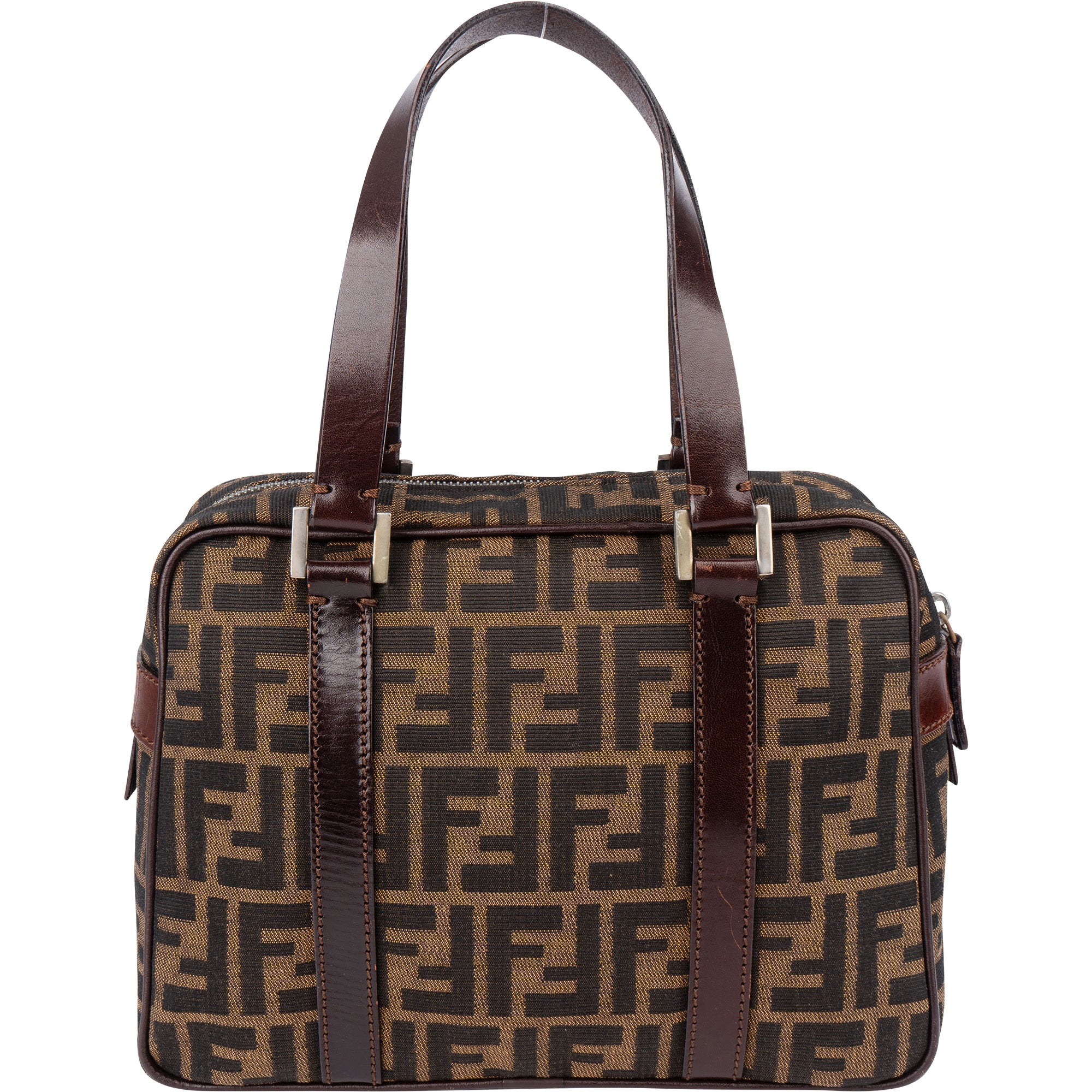 Fendi FF Monogram Boston Handbag