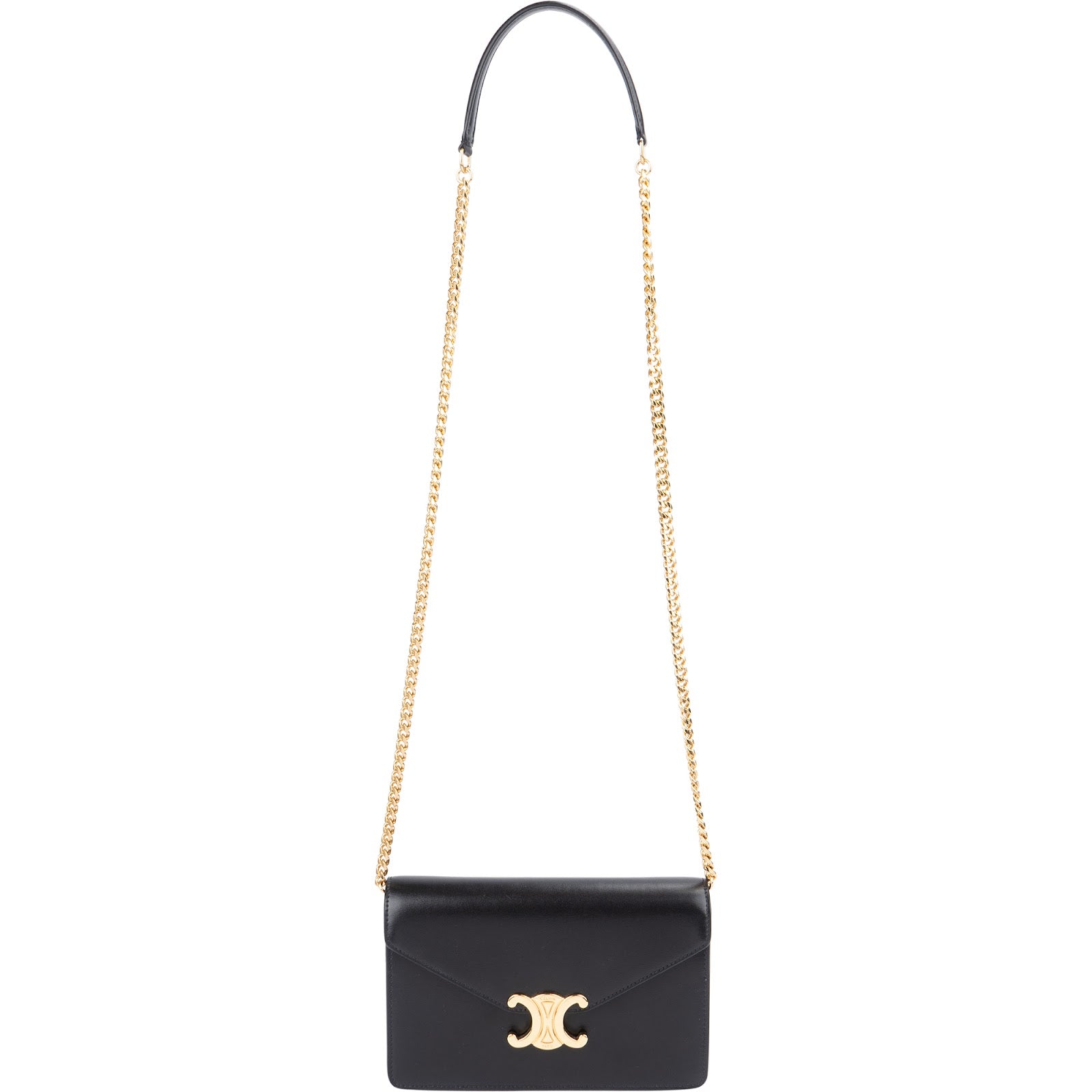 Celine - Triomphe-portemonnee met ketting, schoudertas