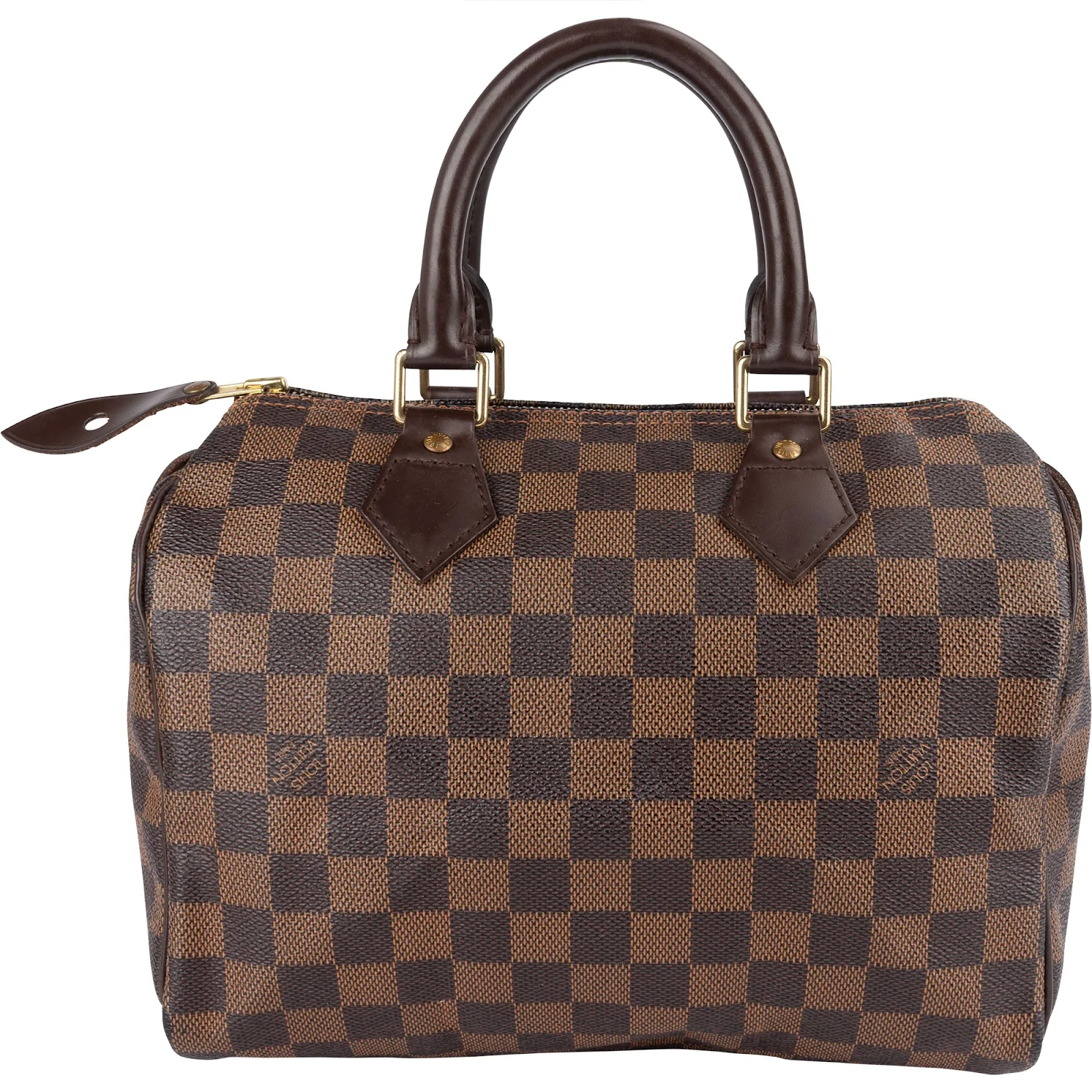 Louis Vuitton Monogram Damier Ebene Speedy 25 Boston Bag