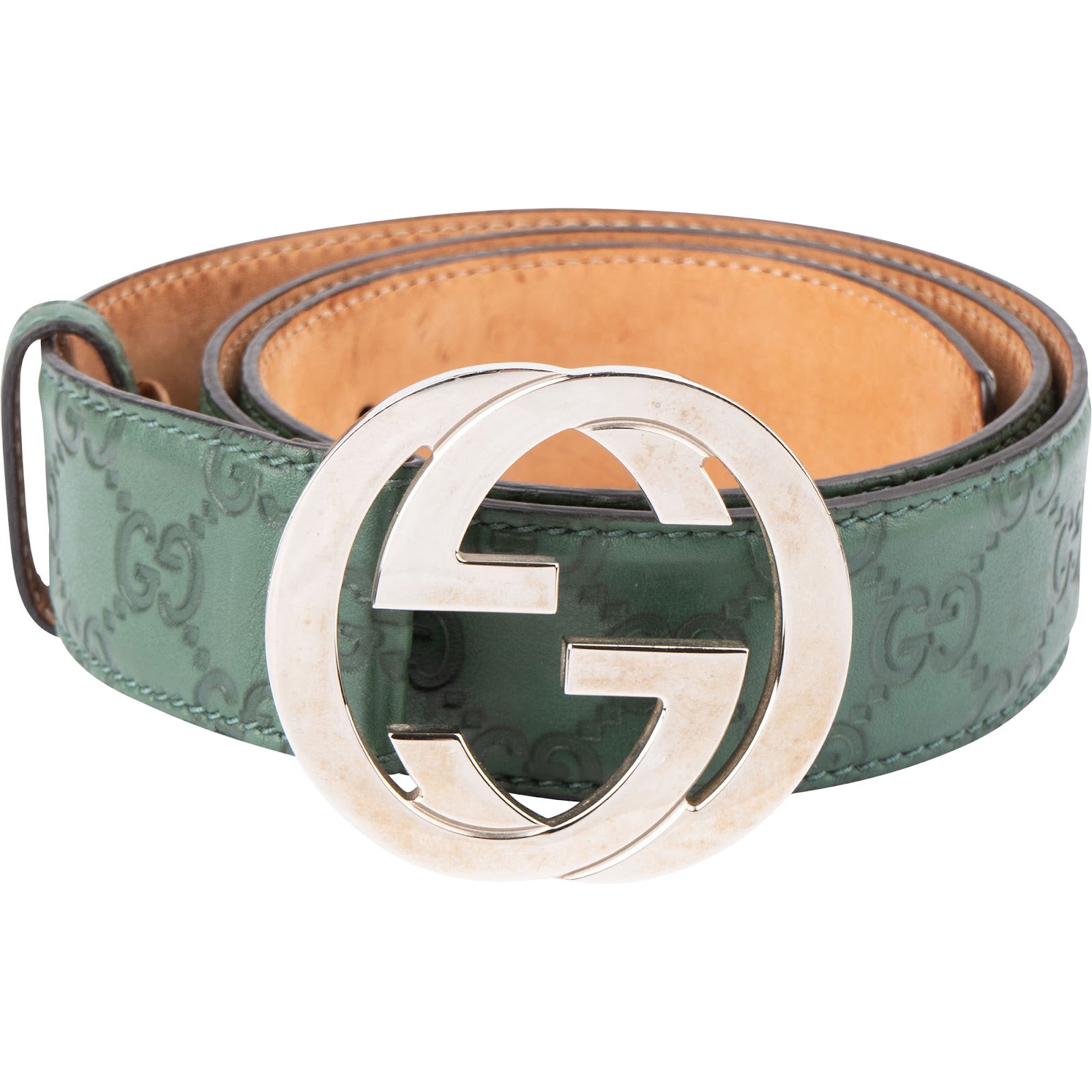 Gucci – Guccissima Interlocking G Buckle Gürtel