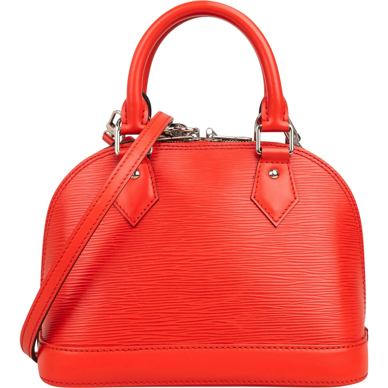 Louis Vuitton Red Epi Leather Alma BB Crossbody Bag