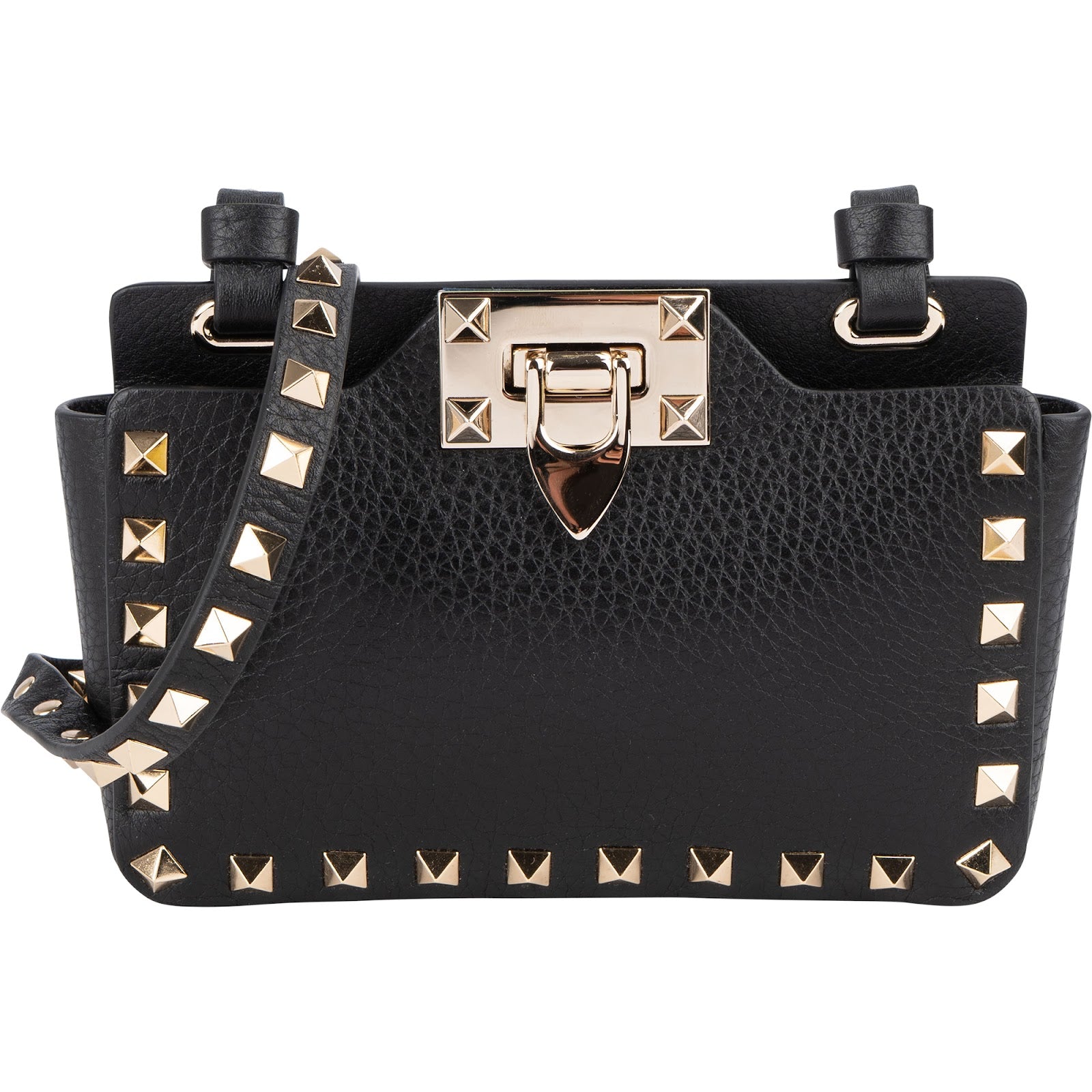 Valentino Garavani Grained Calfskin Rockstud Small Crossbody Bag