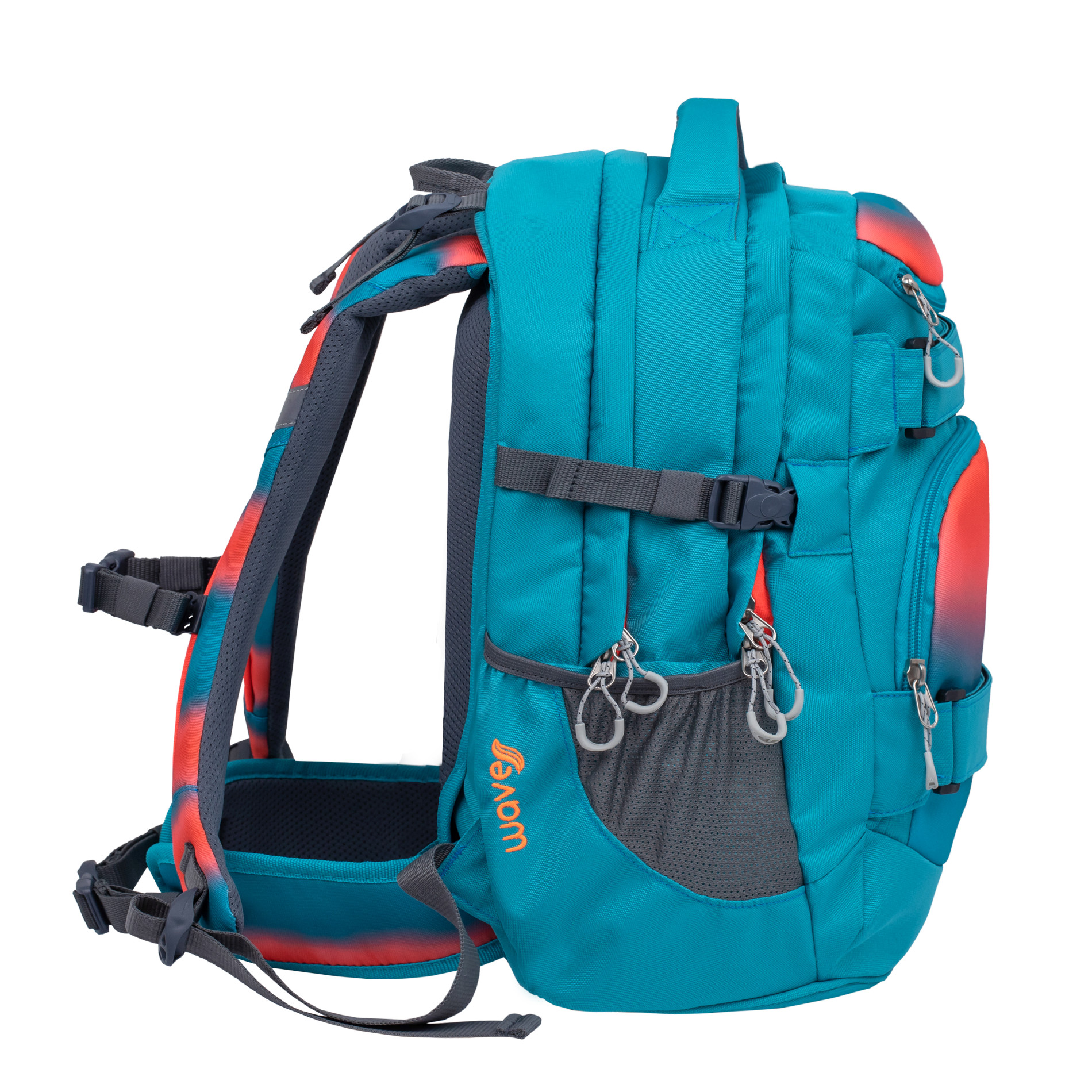 Infinity Rucksack - Ombre Neon Orange and Bluebird