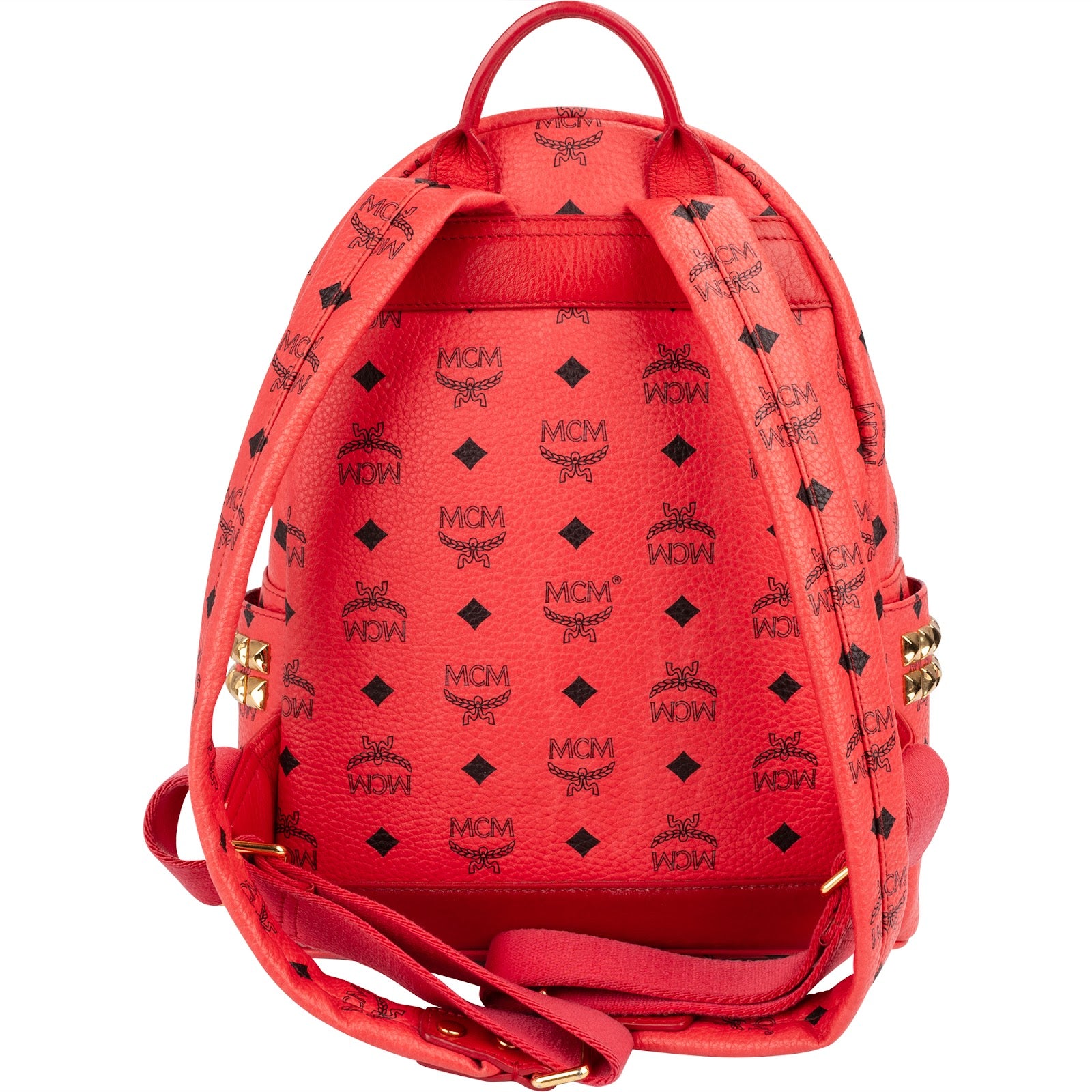 MCM Monogram Visetos Stark Side Studs Mini Backpack