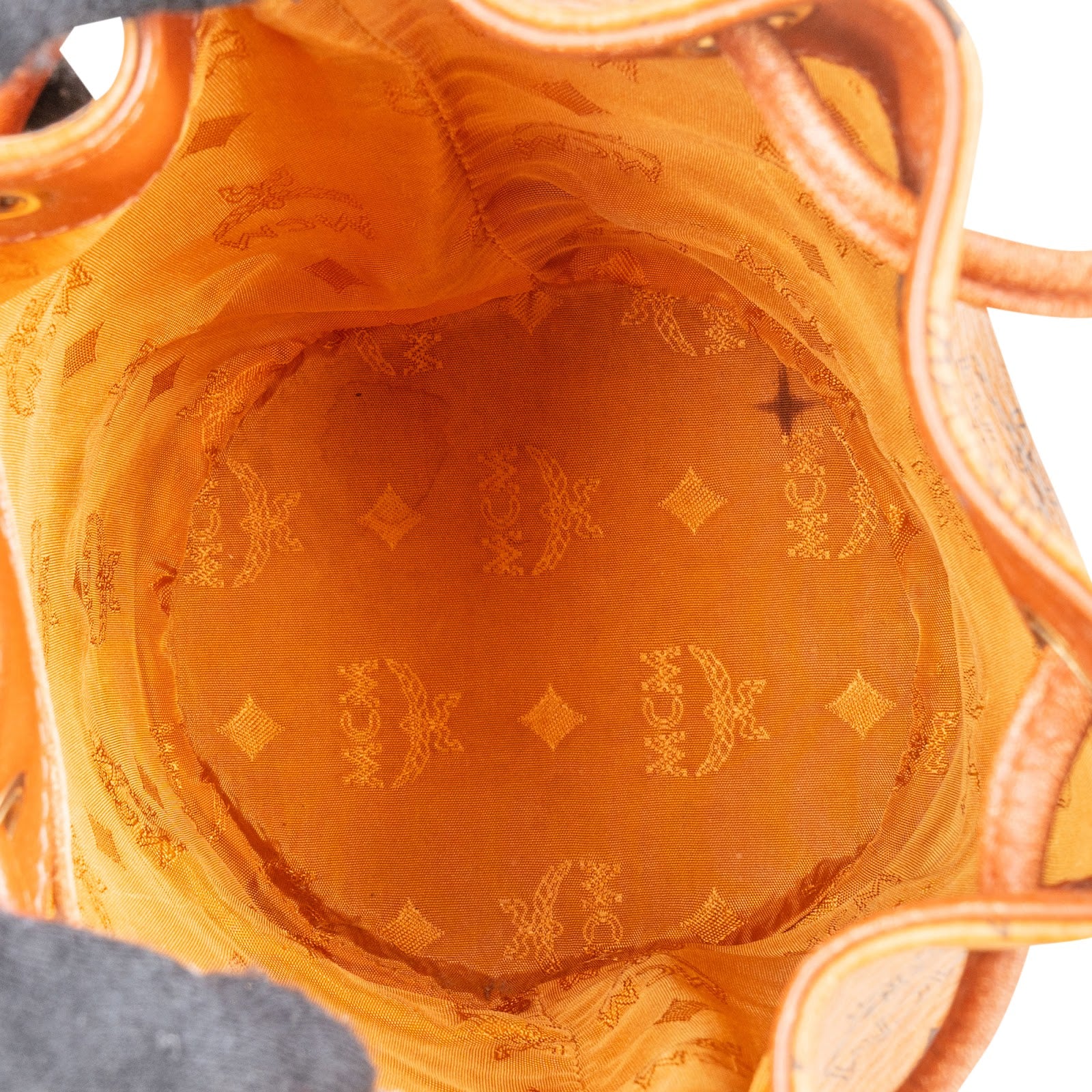 MCM Monogram Visetos Mini Drawstring Bucket