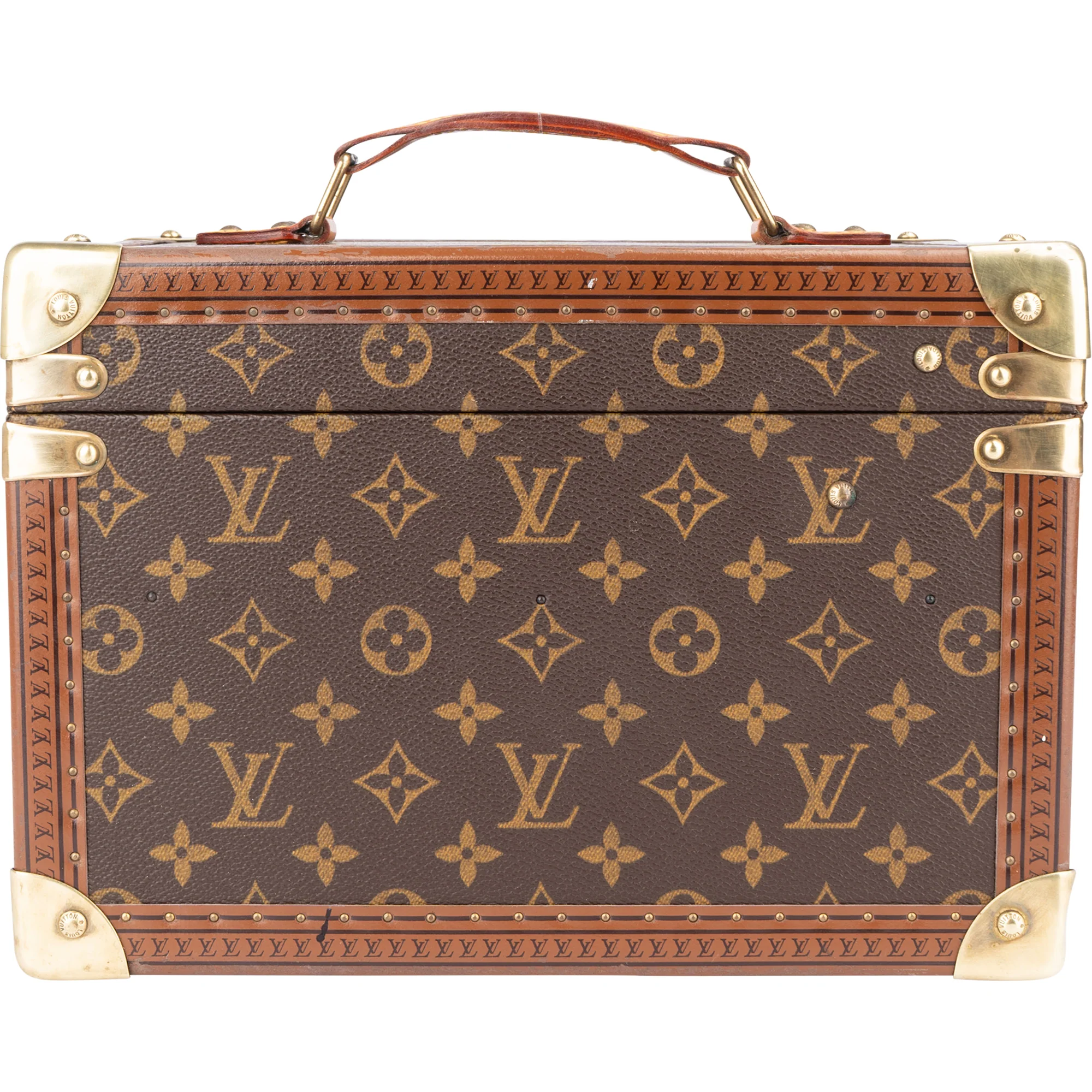 Louis Vuitton Canvas Monogram 1900s Koffer 70