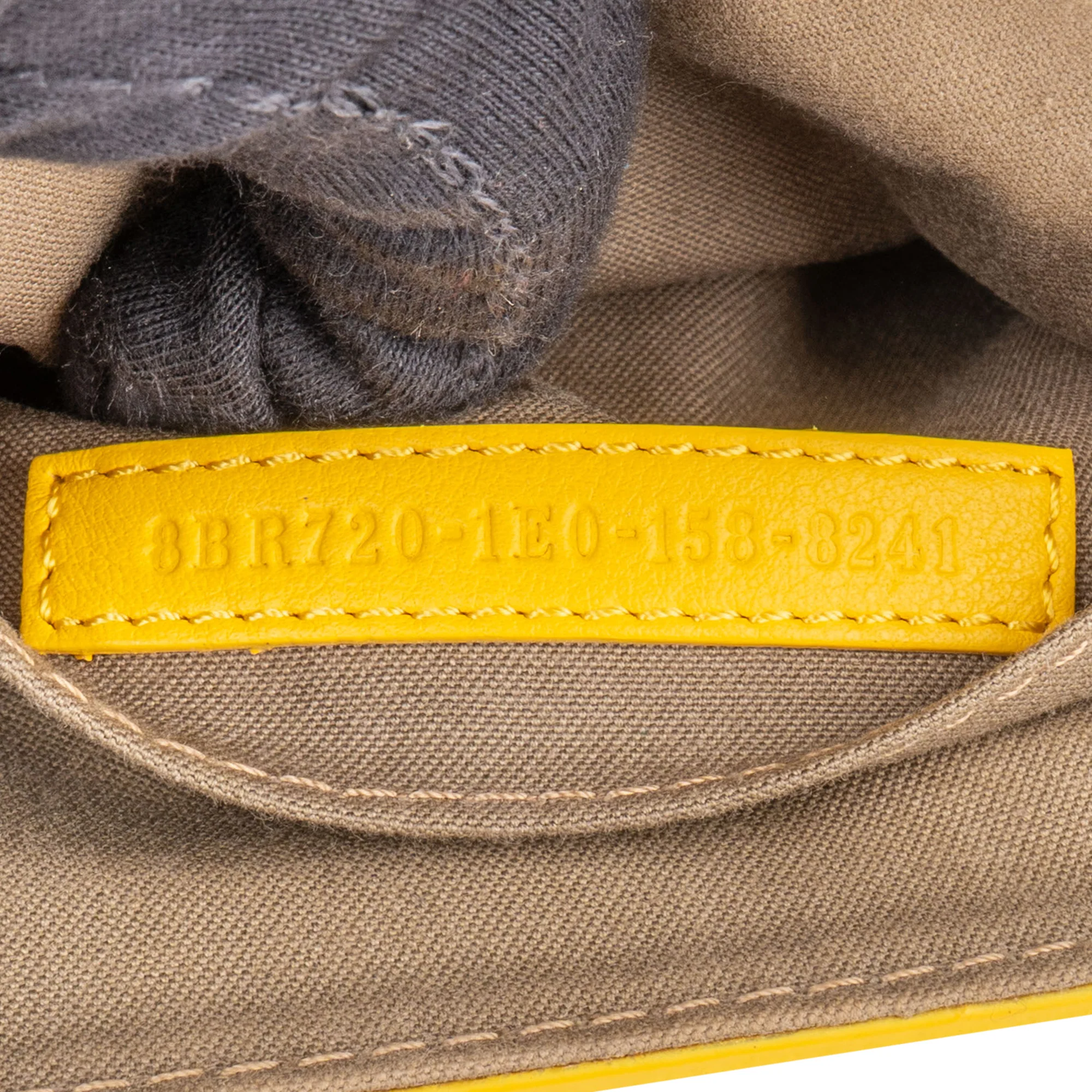 Fendi Sunflower Leather Limited Buckle Baguette Shoulder Bag