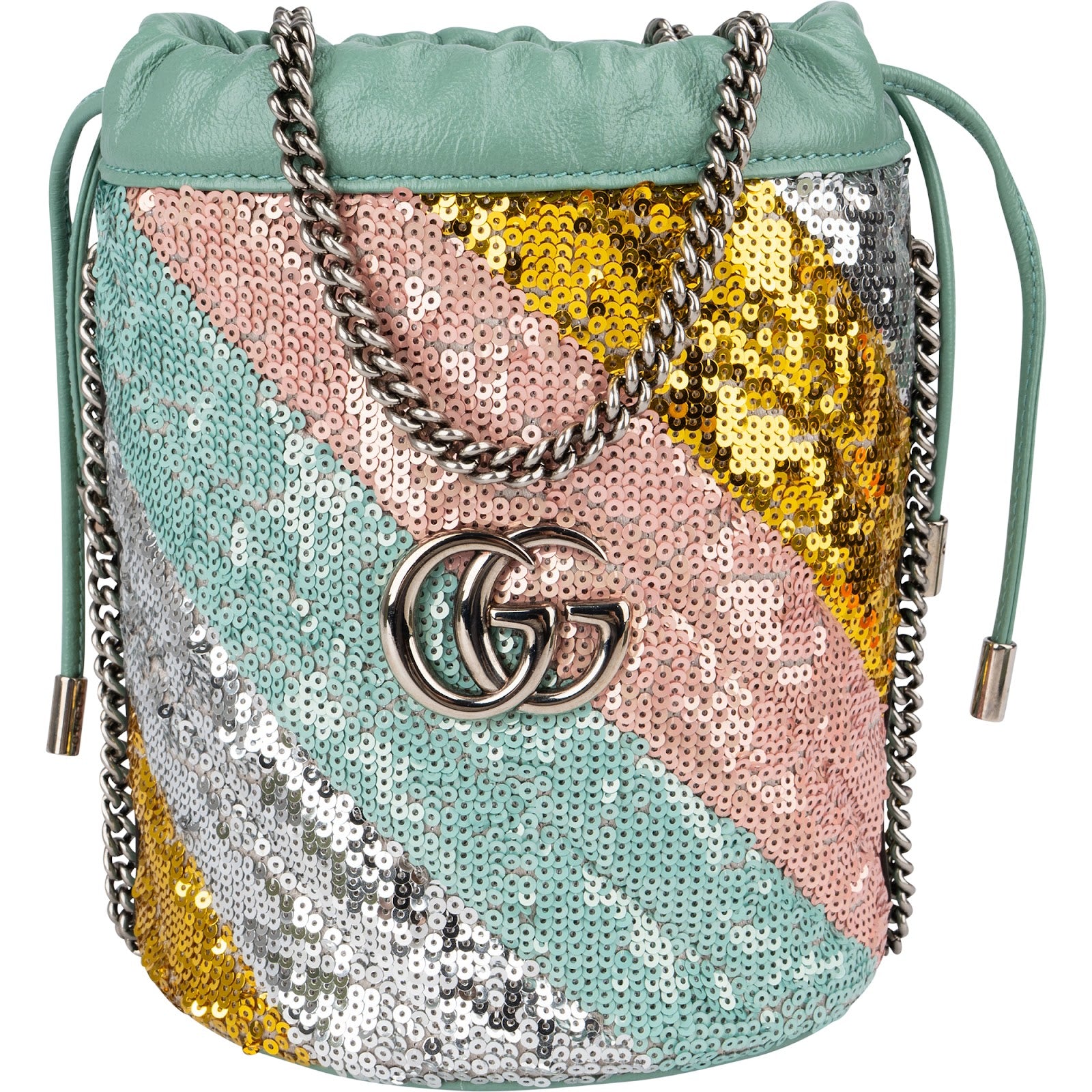 Gucci - Marmont GG Small Bucket Crossbody Bag