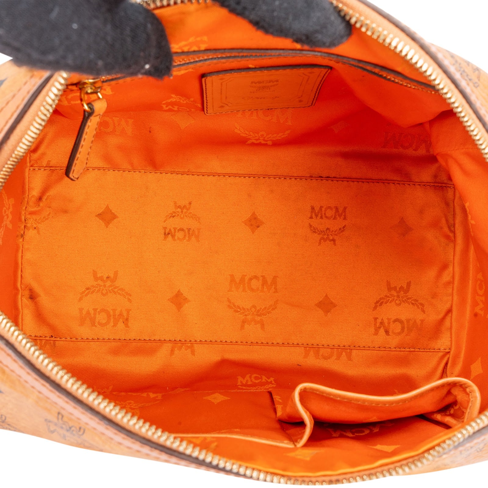 MCM Monogram Visetos Heritage Boston Bag