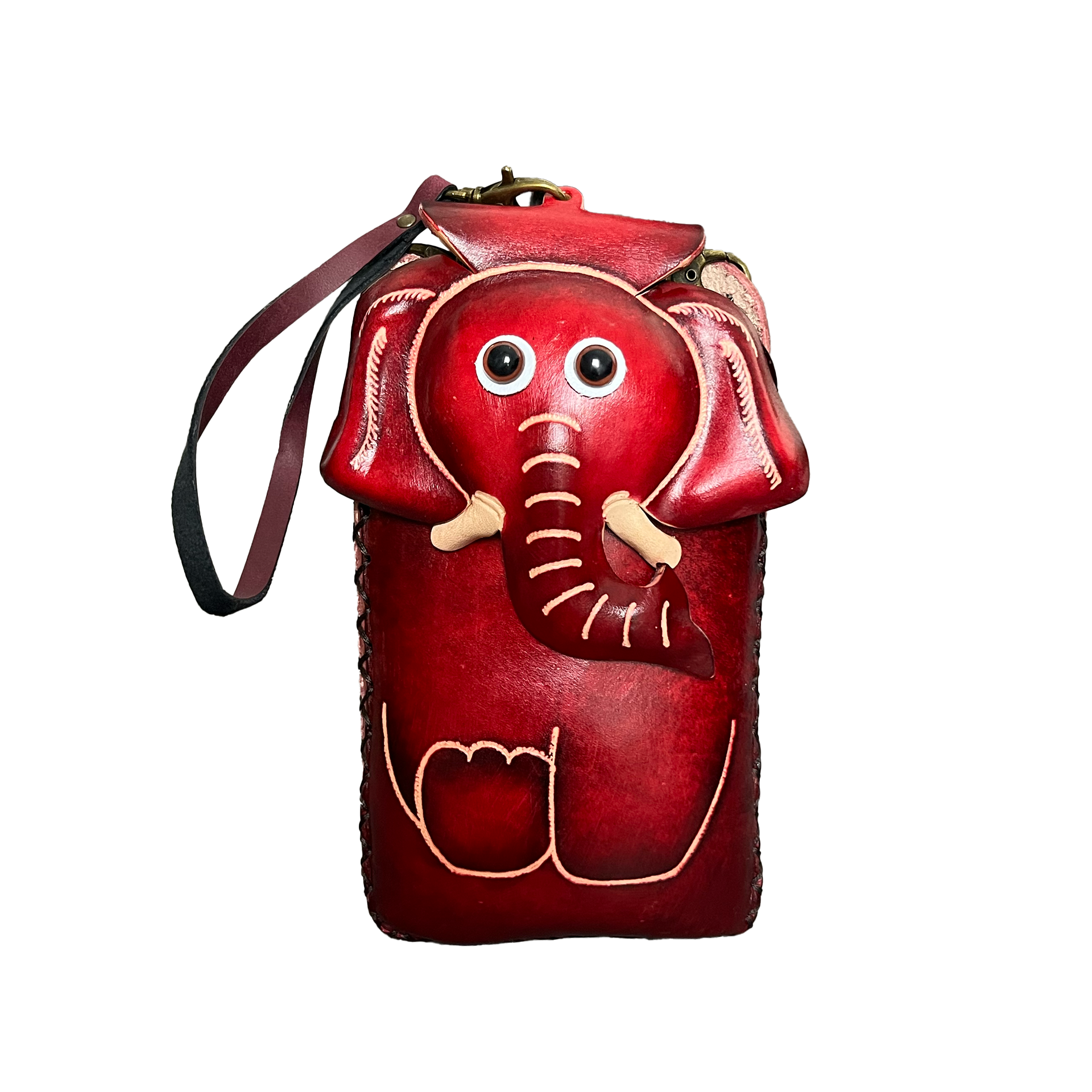 Handyhülle Leder Elefant