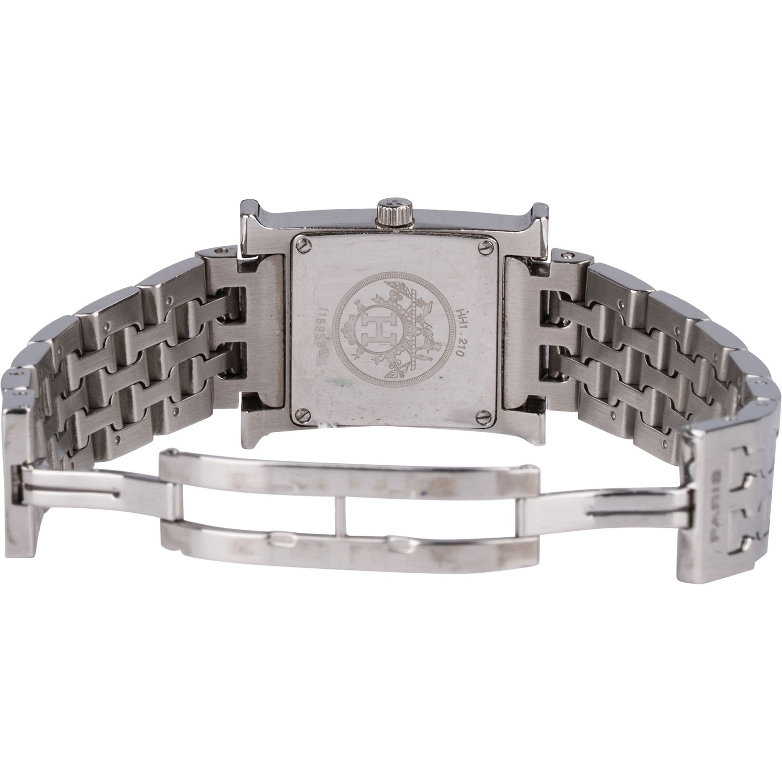 Hermès Silver Tone Heure H HH1.210 Damenuhr