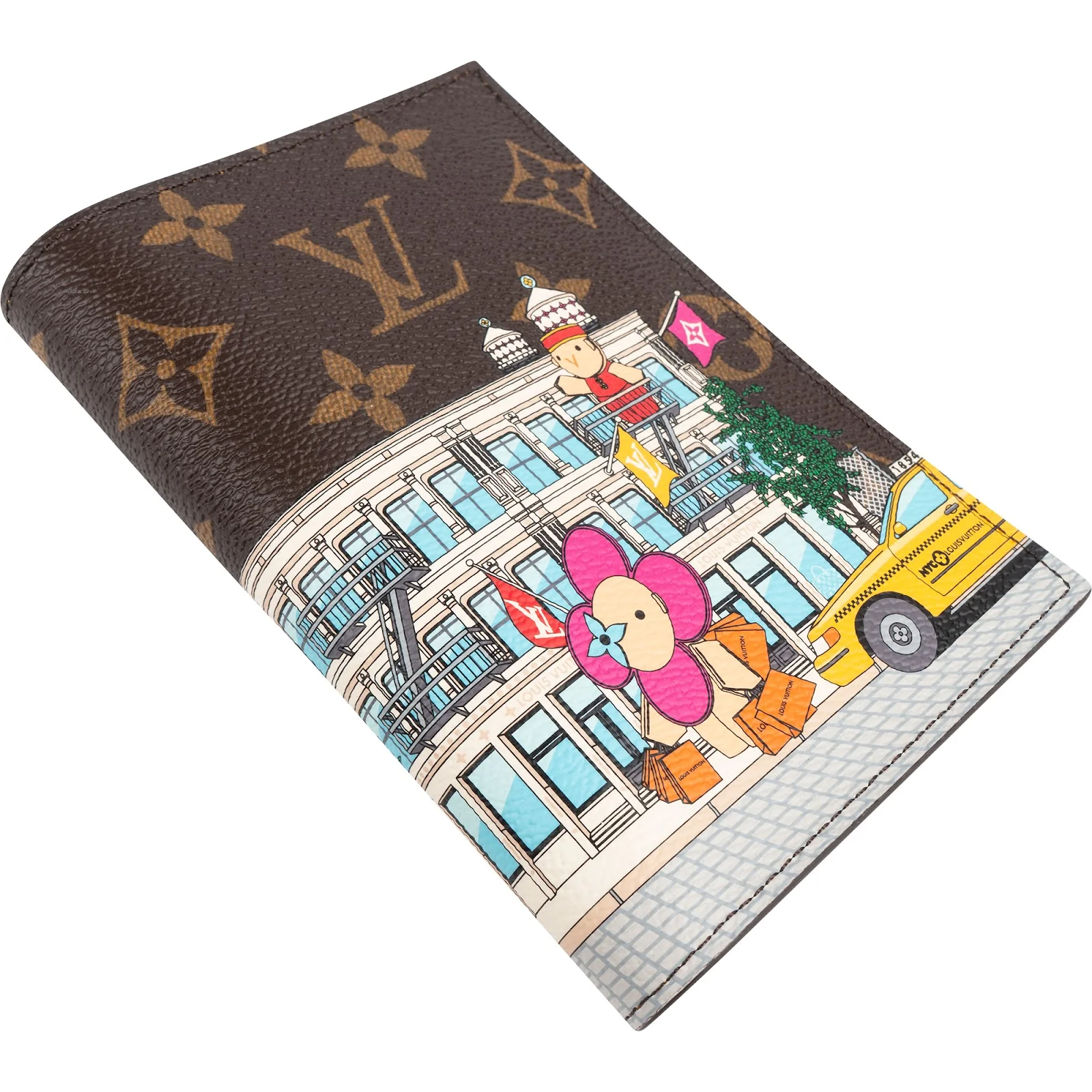 Louis Vuitton Limited Monogram Canvas Vivienne Holiday NYC Passport Cover Wallet