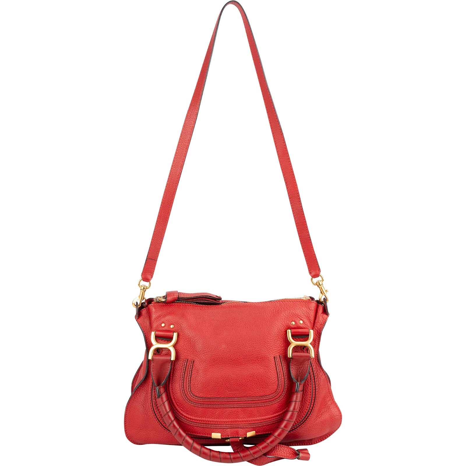 Chloé Grained Calfskin Marcie Handbag