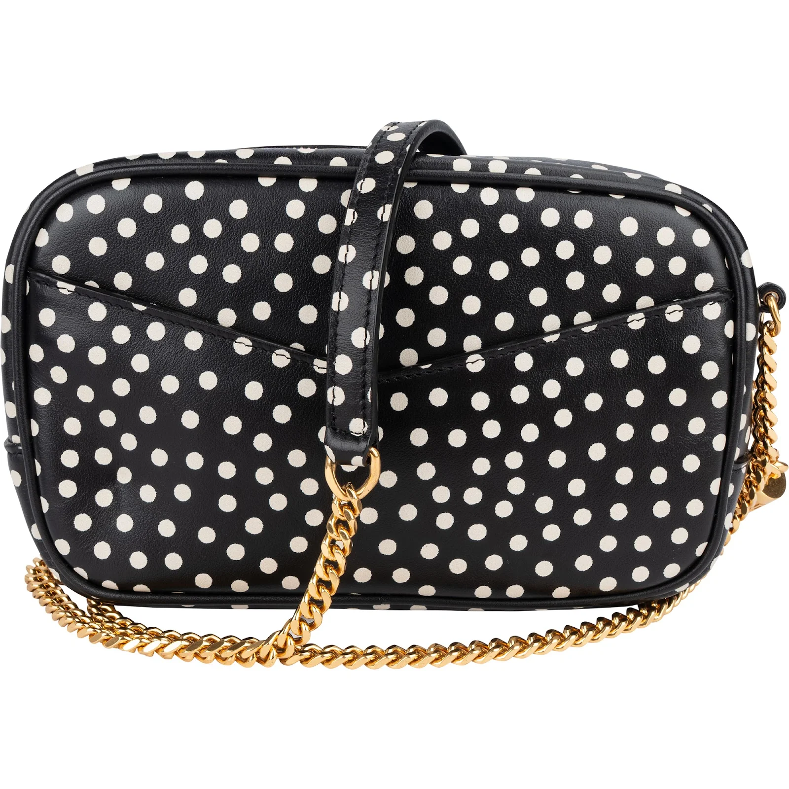 Saint Laurent Polka Dot Leather Lou Camera Crossbody Bag