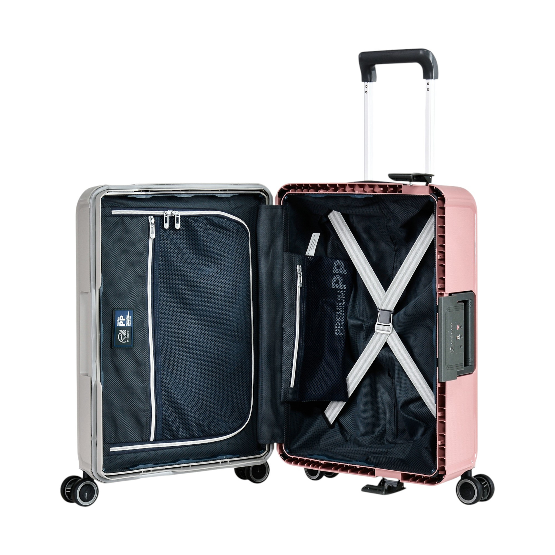 VERTICA Handgepäck Special Edition (55cm) - grau/rosa