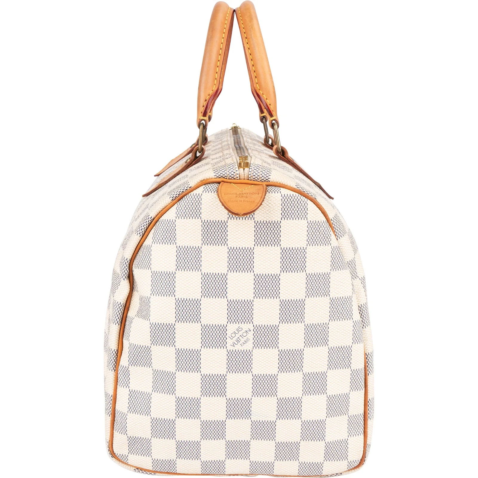 Louis Vuitton Damier Azur Monogram Speedy 30 Boston Bag