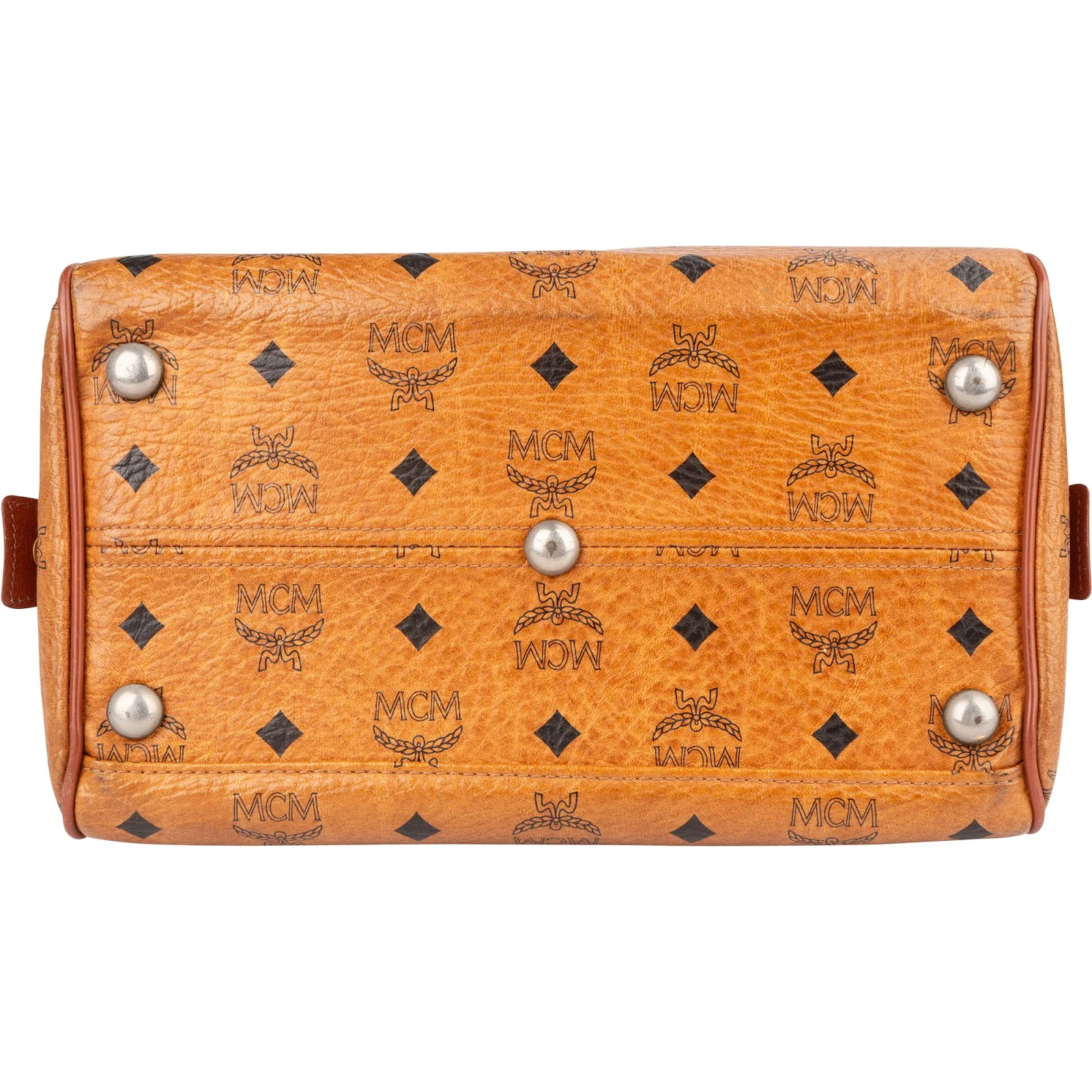 MCM Monogram Visetos Boston  Bag