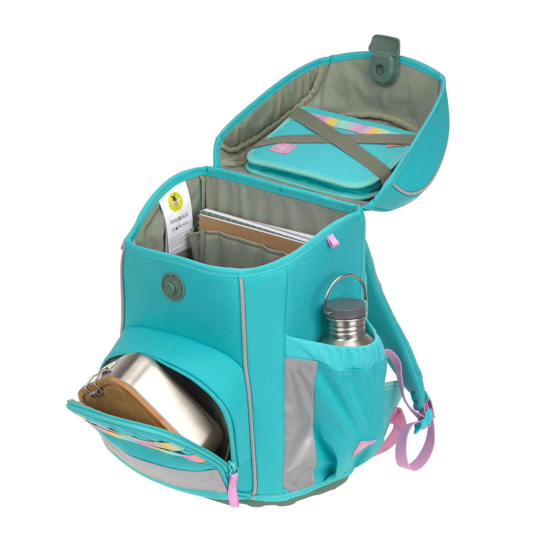 School Set Slim Unique Schulranzenset 6tlg. - turquoise