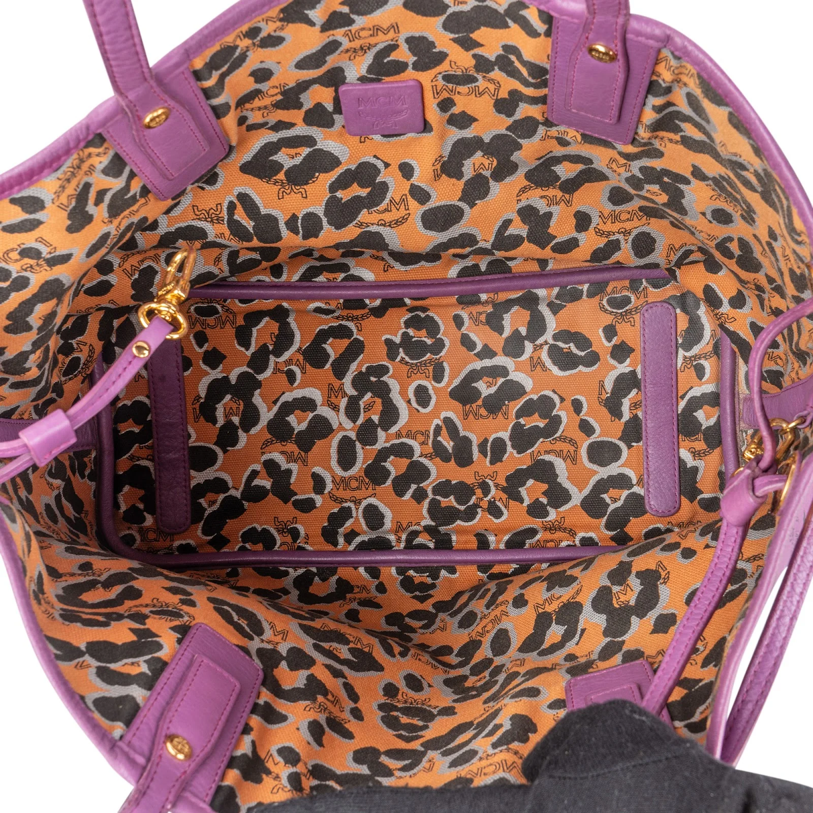 MCM Monogram Visetos Reversible Liz Shopper Shoulder Bag