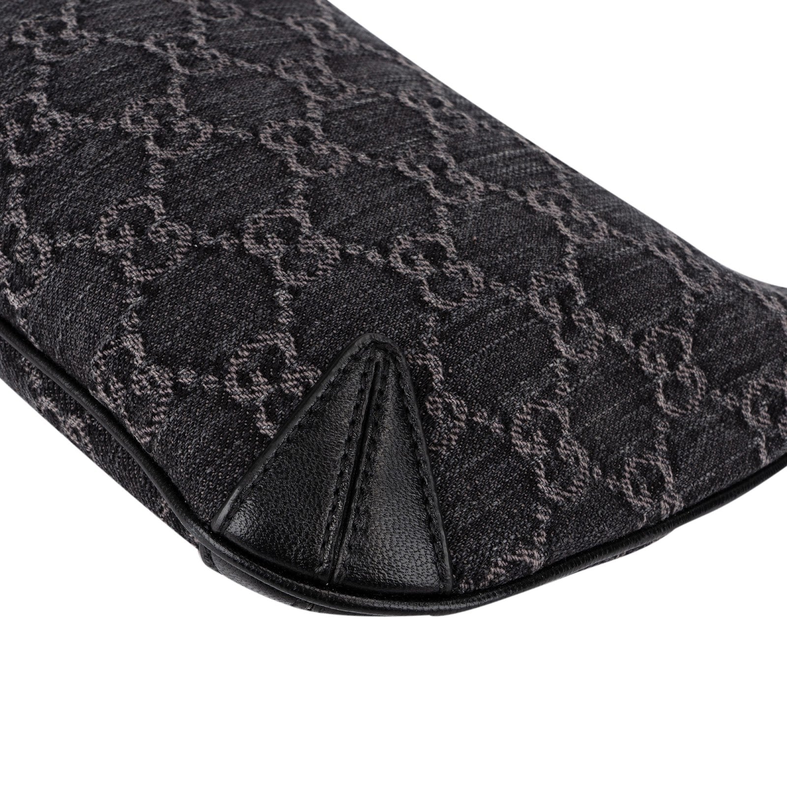 Gucci Monogram GG Denim Horsebit Hobo Shoulder Bag