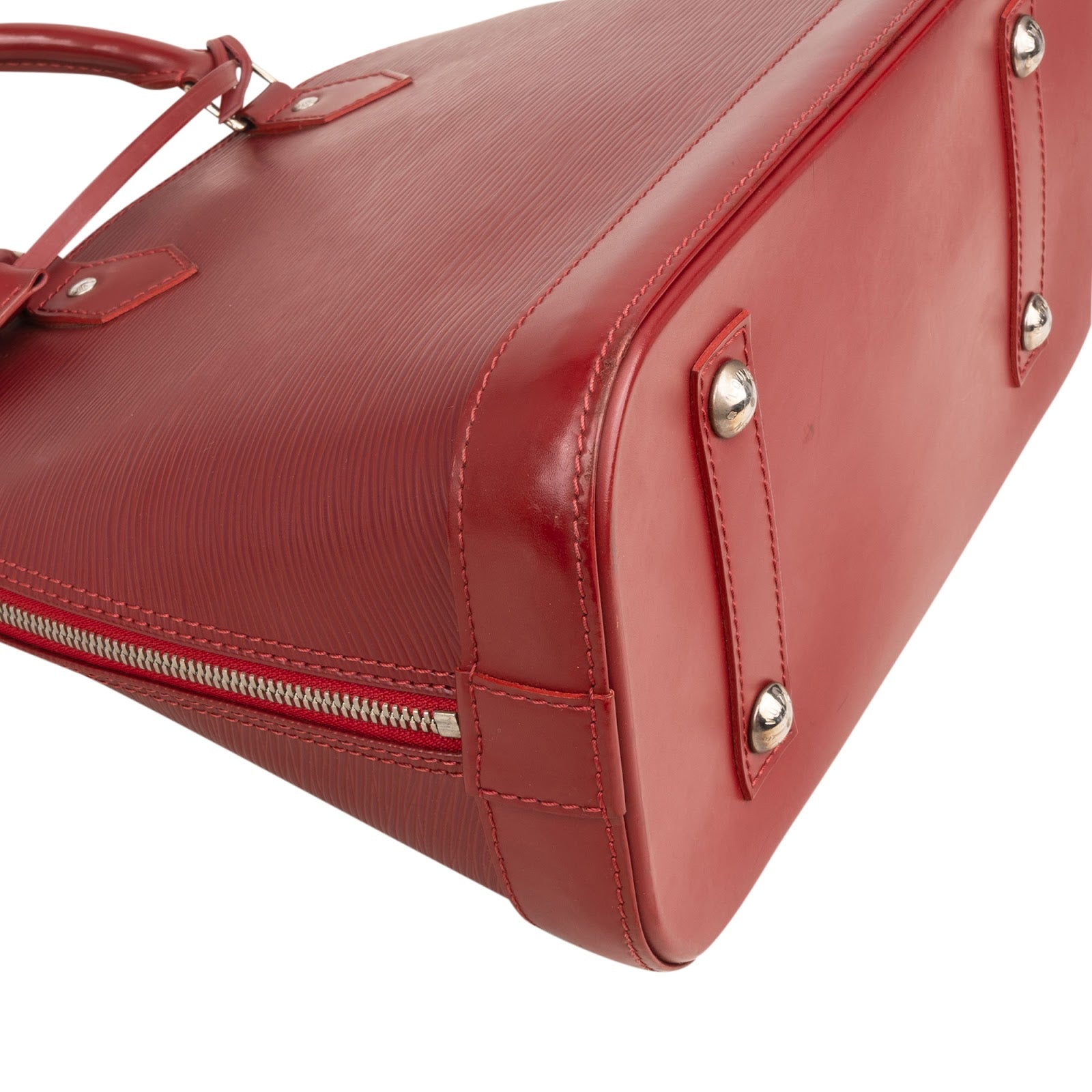 Sac à main Alma PM Louis Vuitton en cuir Epi rouge
