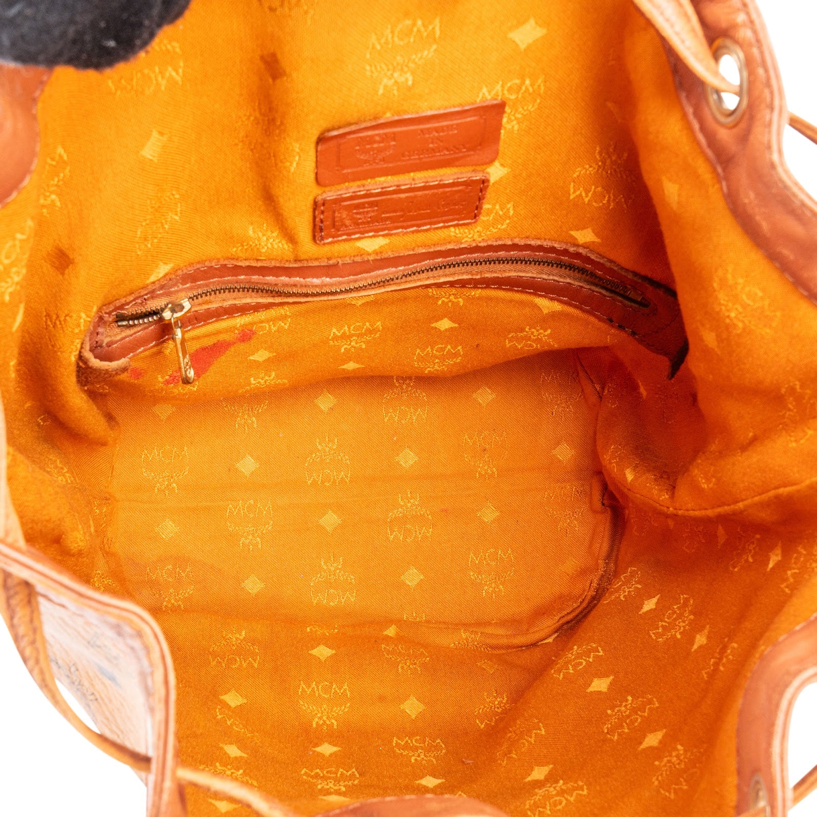 MCM Monogram Visetos Drawstring Bucket