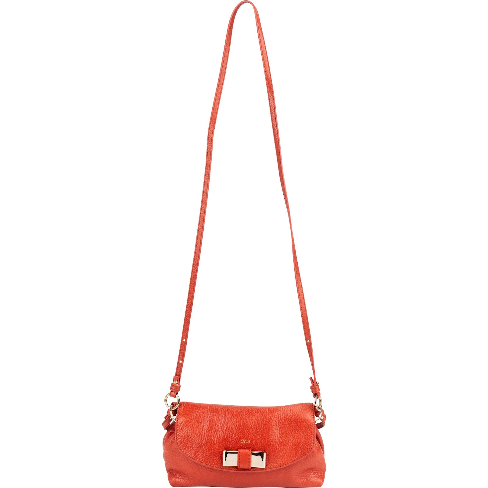 Chloé Pebbled Leather Lily Crossbody Handbag