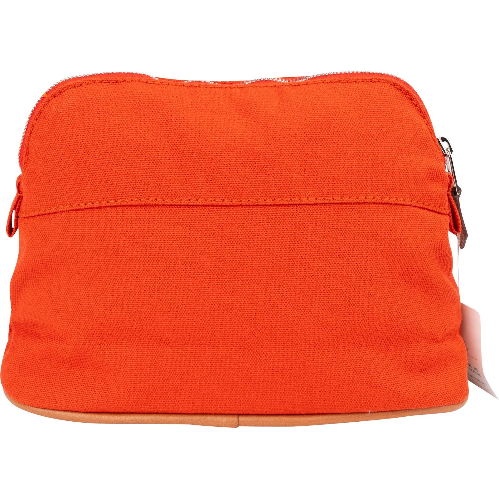 Hermès Terracota Orange Cotton Bolide Pouch