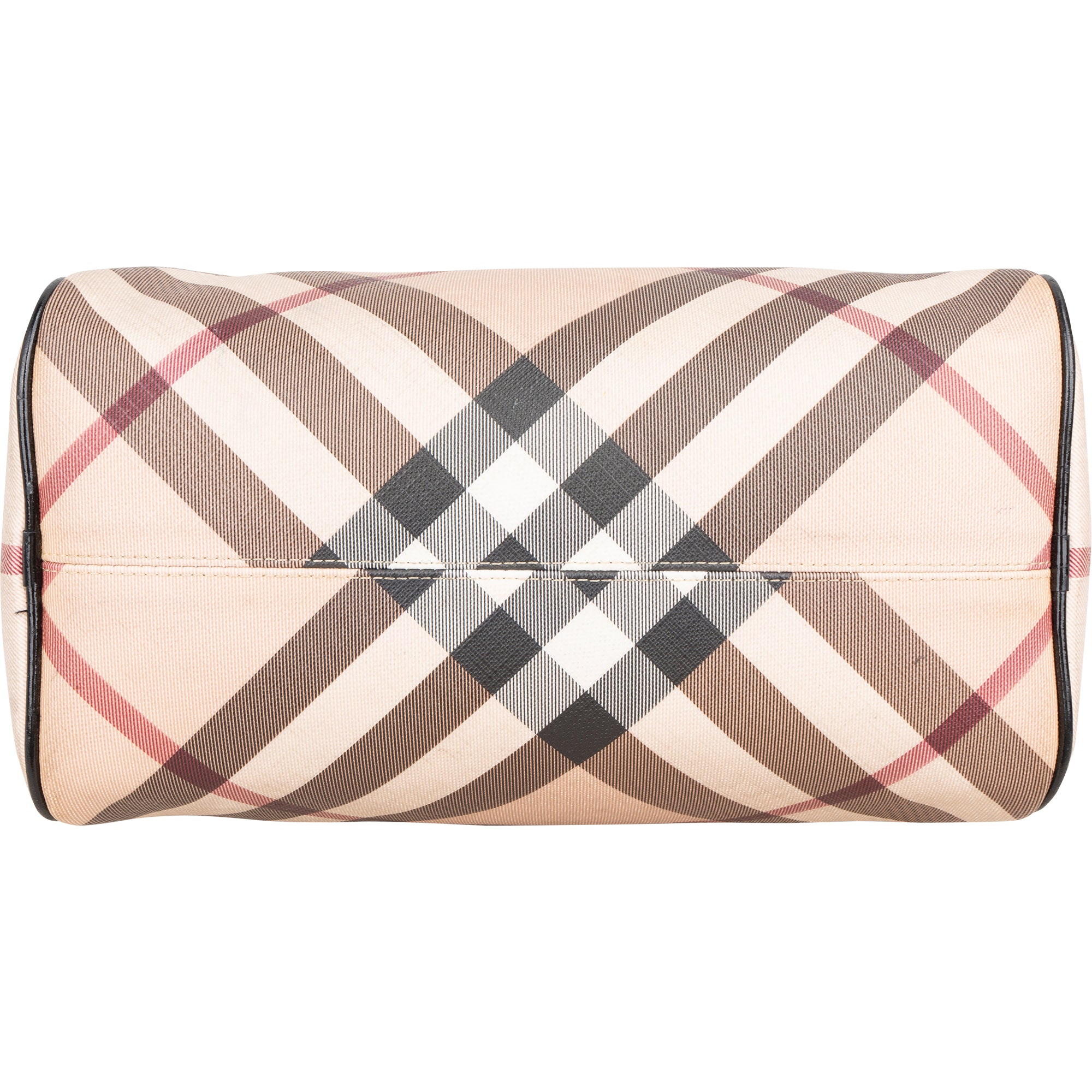 Burberry Nova-Check Monogram Boston Bag