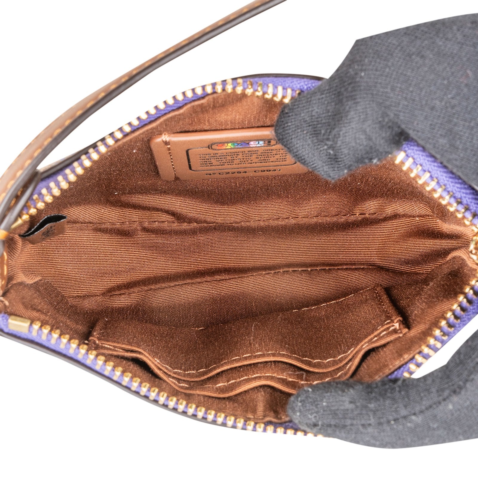 Coach Monogram Signature Canvas Rainbow Nolita 15 Handbag