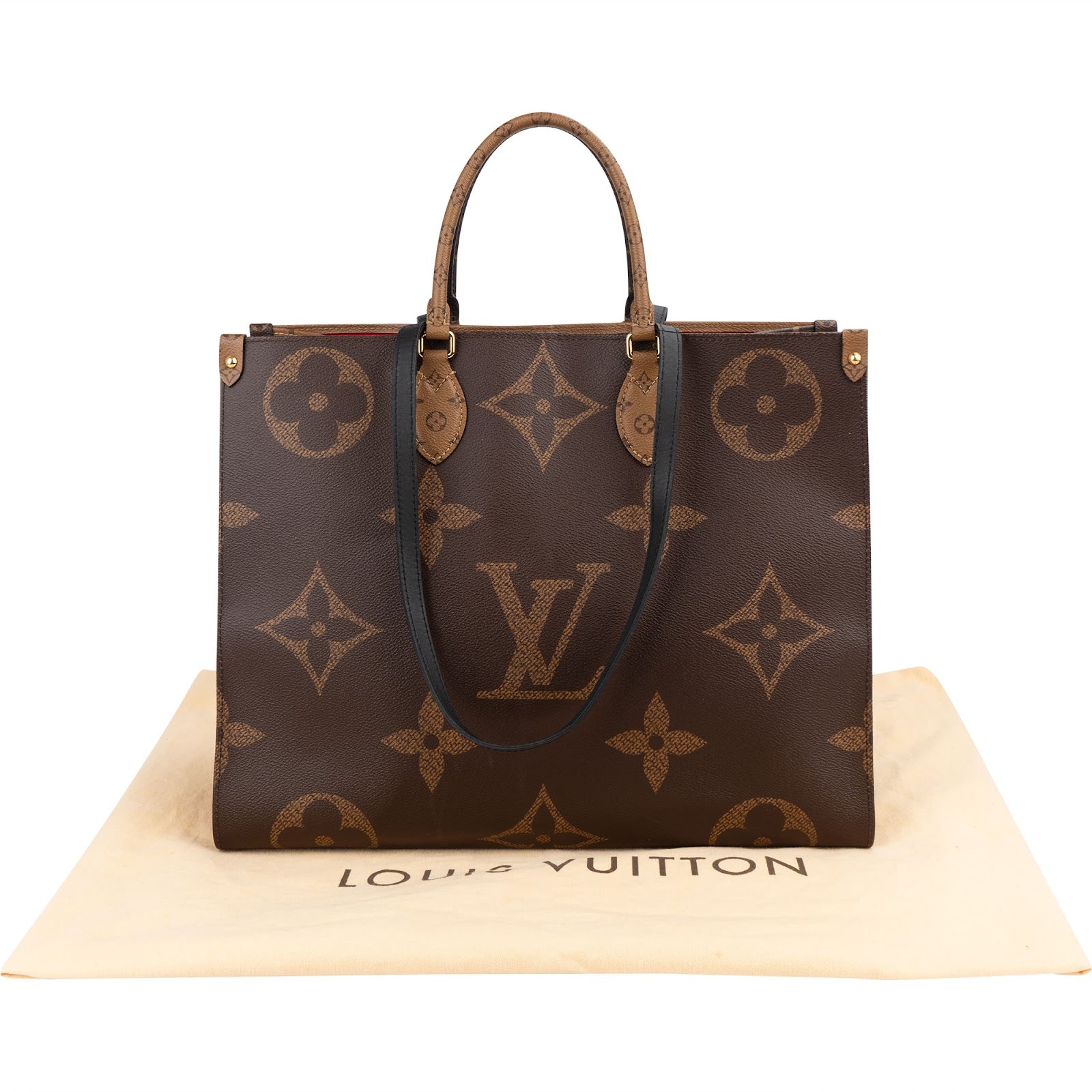 Louis Vuitton Monogram Giant Reverse OnTheGo GM Handbag
