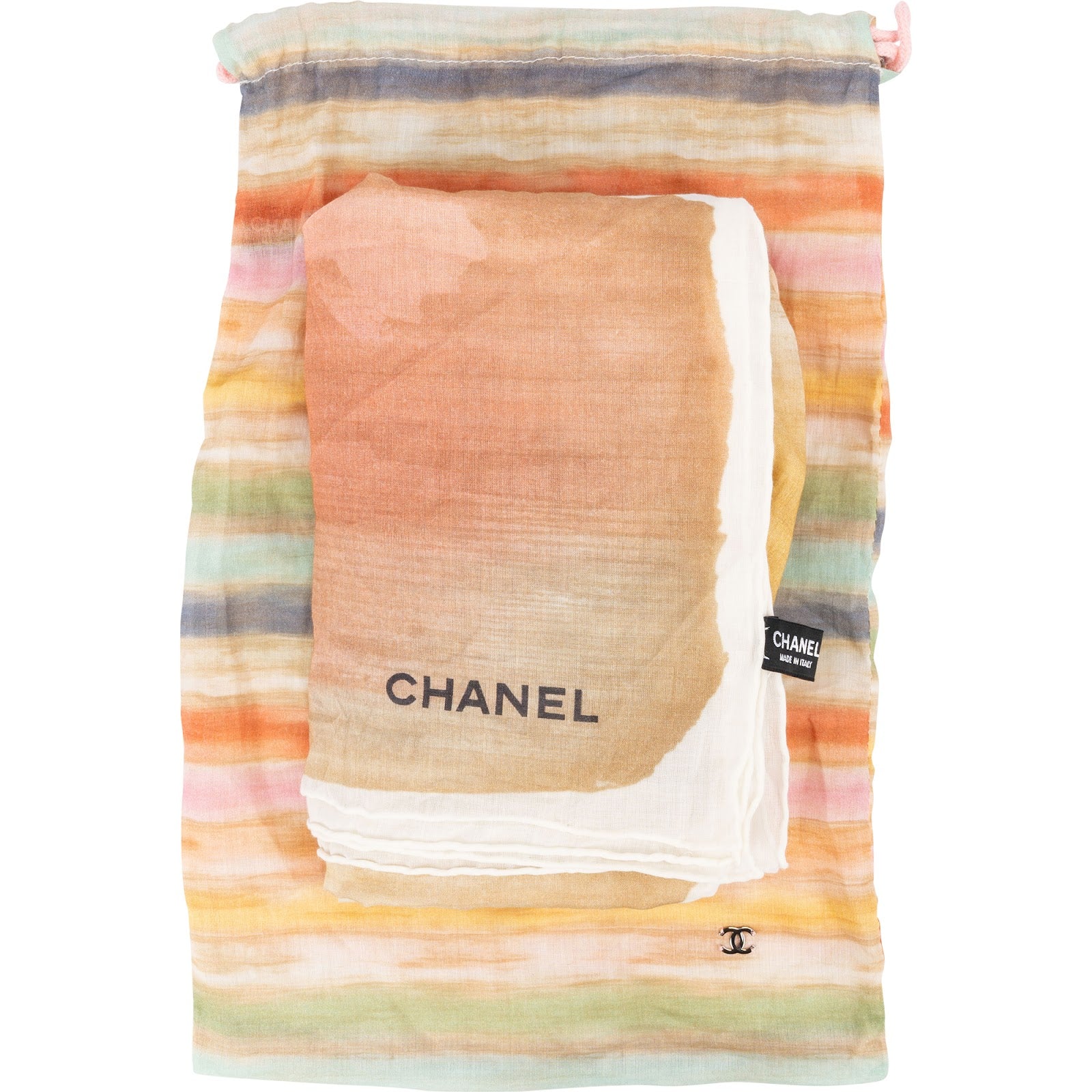 Chanel – Veelkleurige aquareldoek