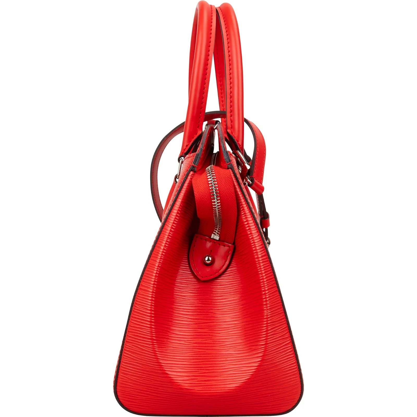 Louis Vuitton Red Epi Leather Soufflot MM Handbag